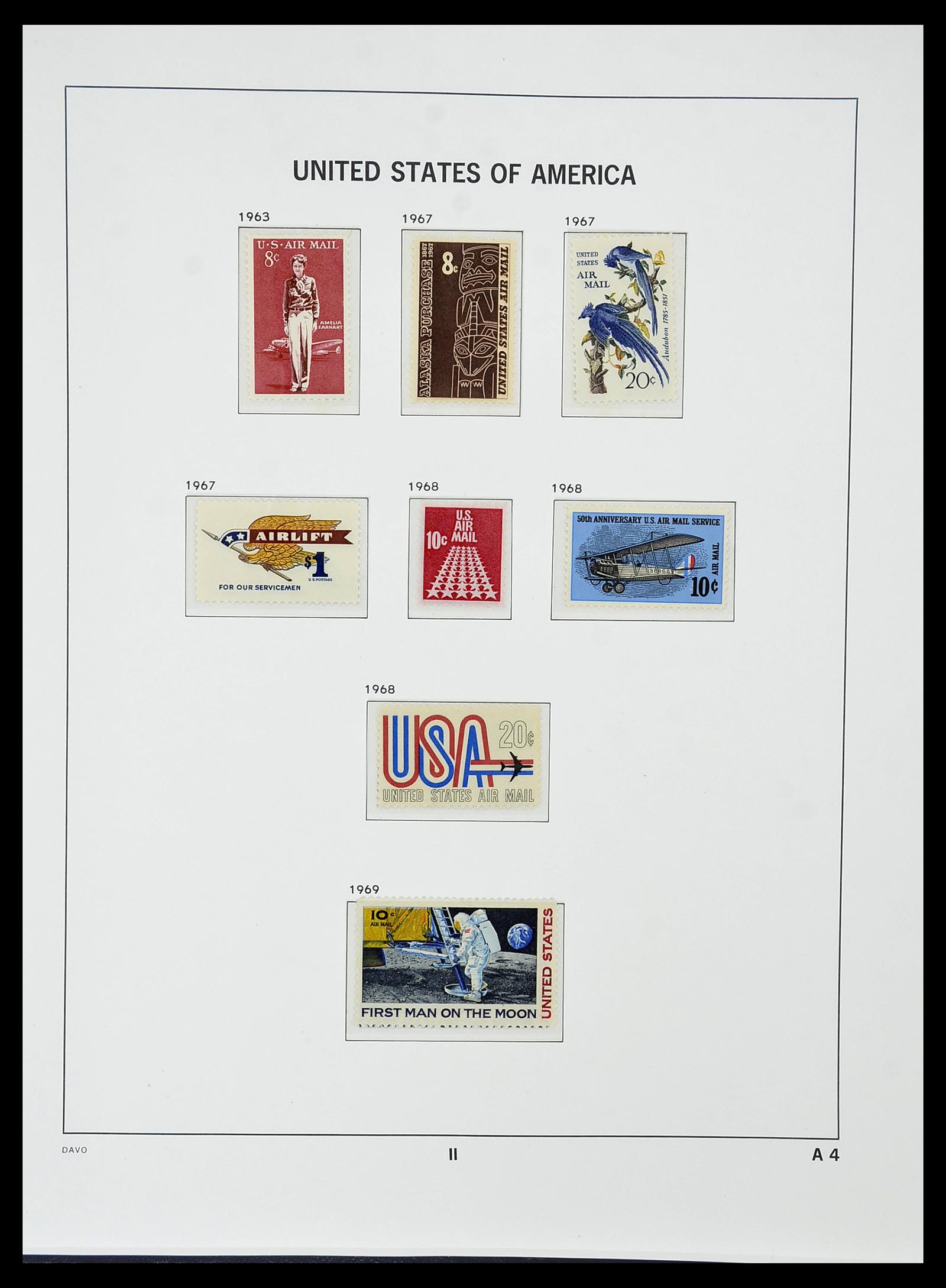34510 063 - Postzegelverzameling 34510 USA 1927-1994.