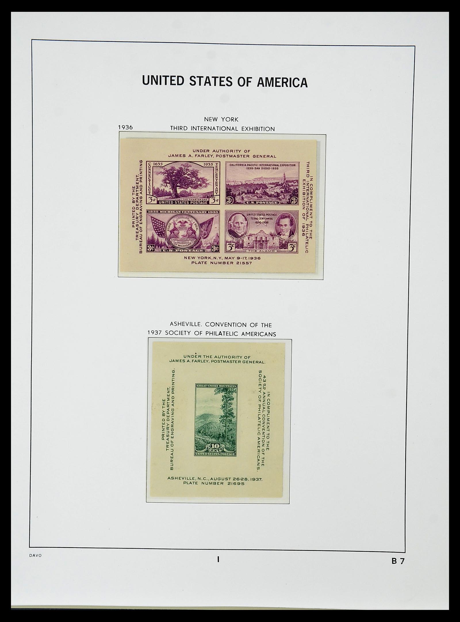 34510 069 - Postzegelverzameling 34510 USA 1927-1994.