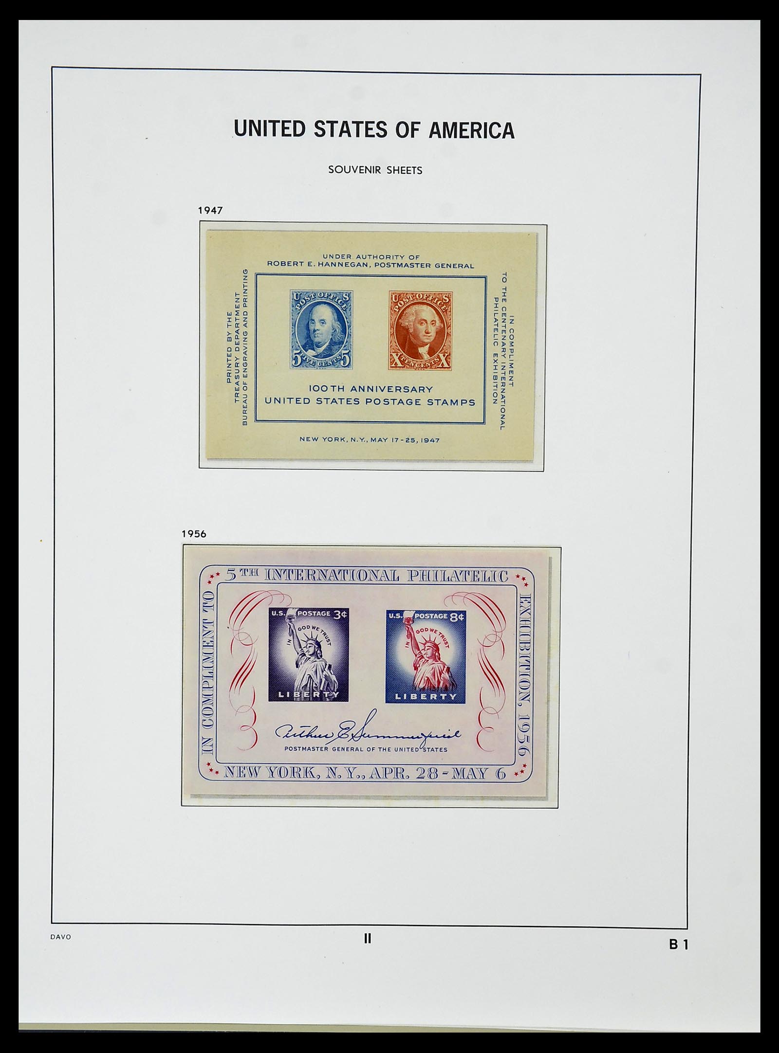 34510 070 - Postzegelverzameling 34510 USA 1927-1994.