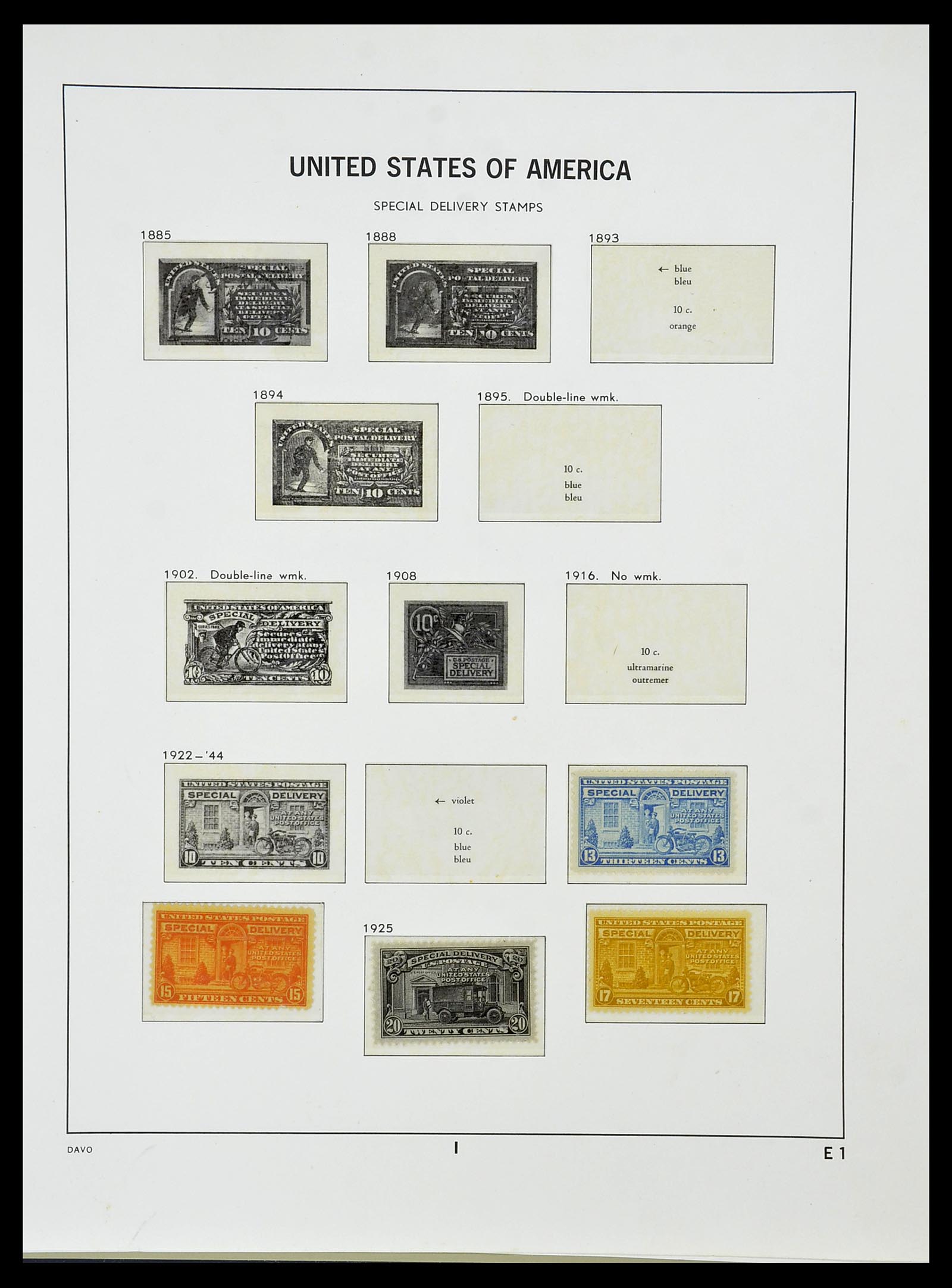 34510 072 - Postzegelverzameling 34510 USA 1927-1994.