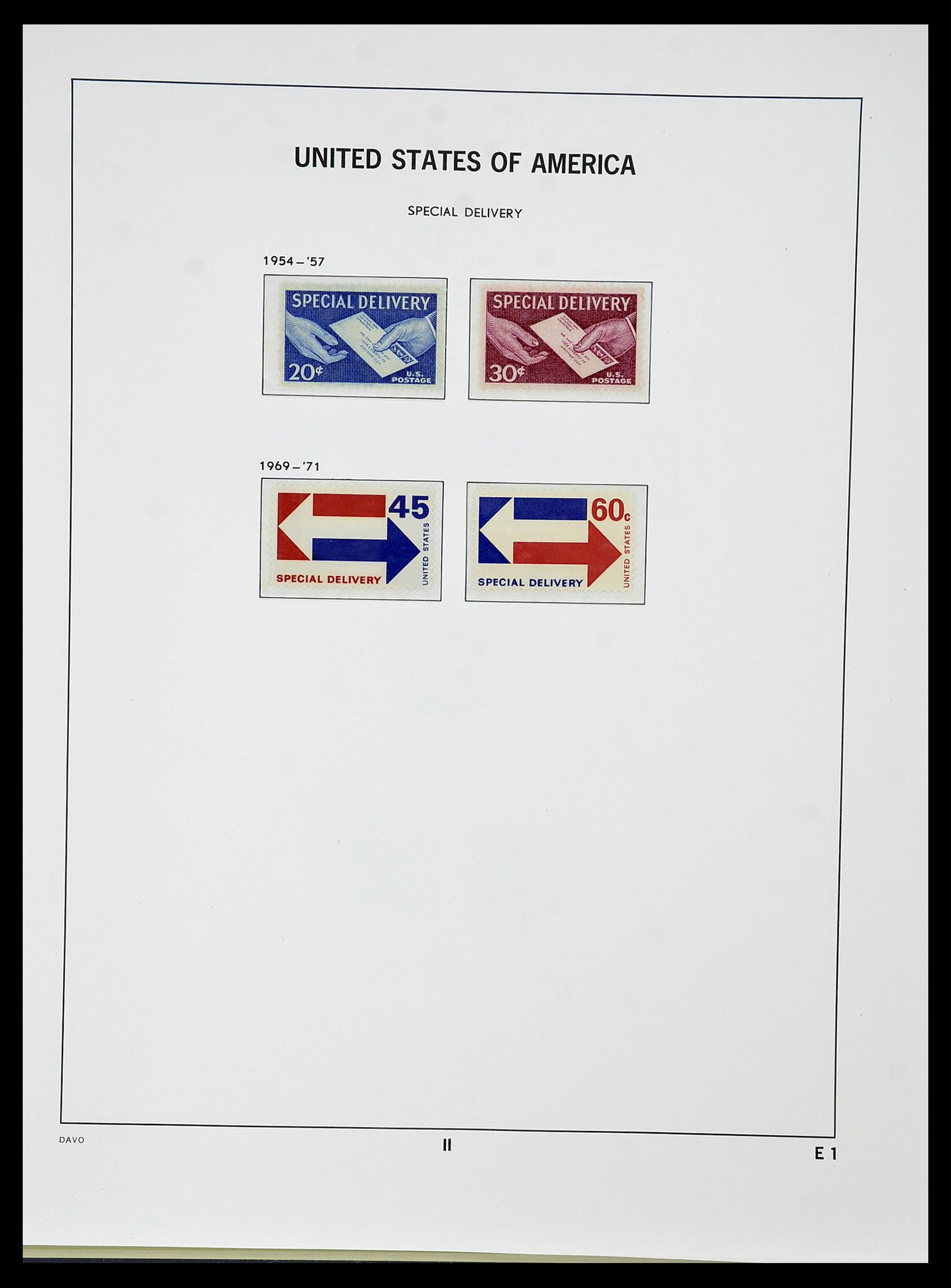 34510 073 - Postzegelverzameling 34510 USA 1927-1994.