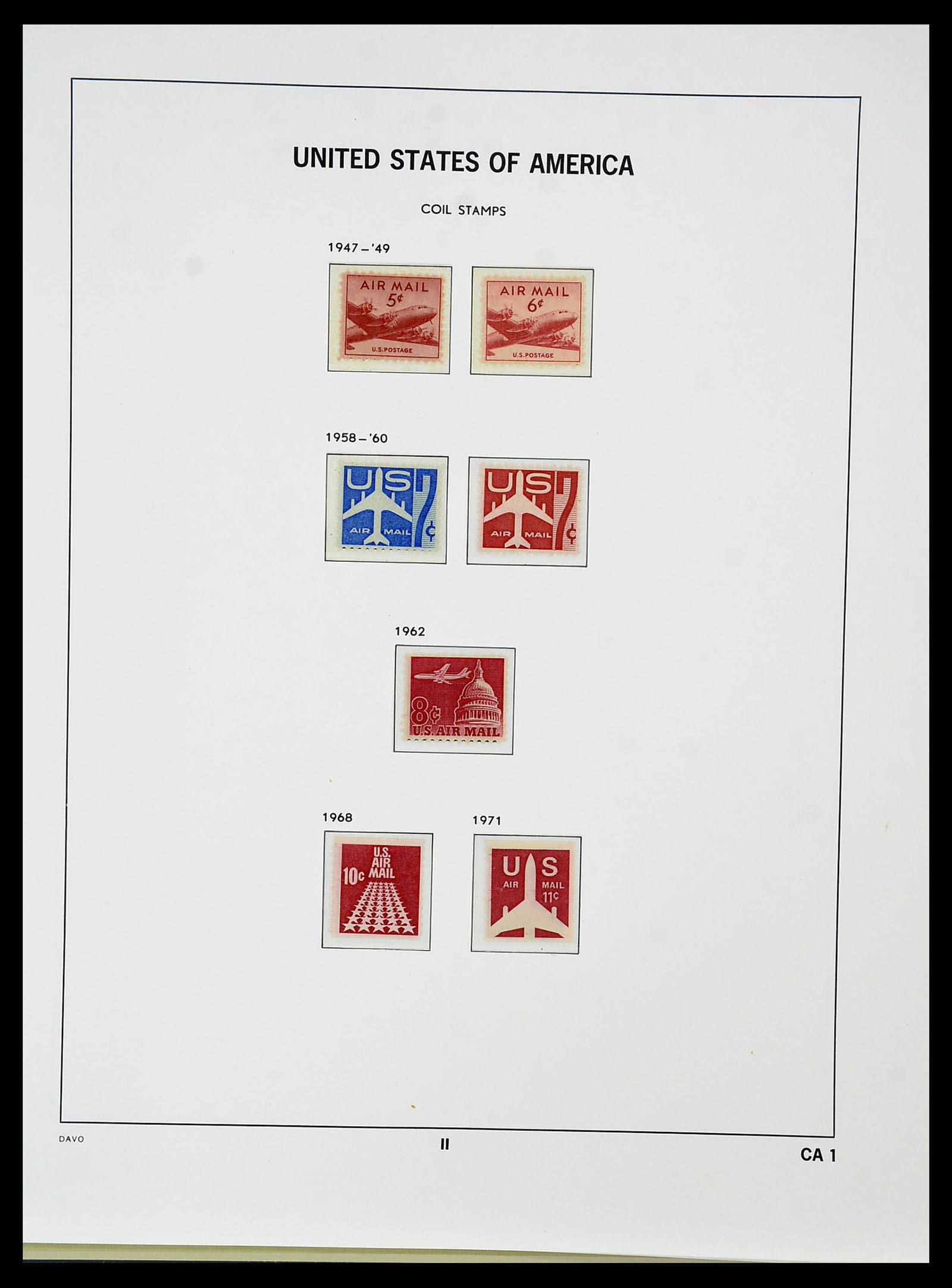 34510 075 - Postzegelverzameling 34510 USA 1927-1994.