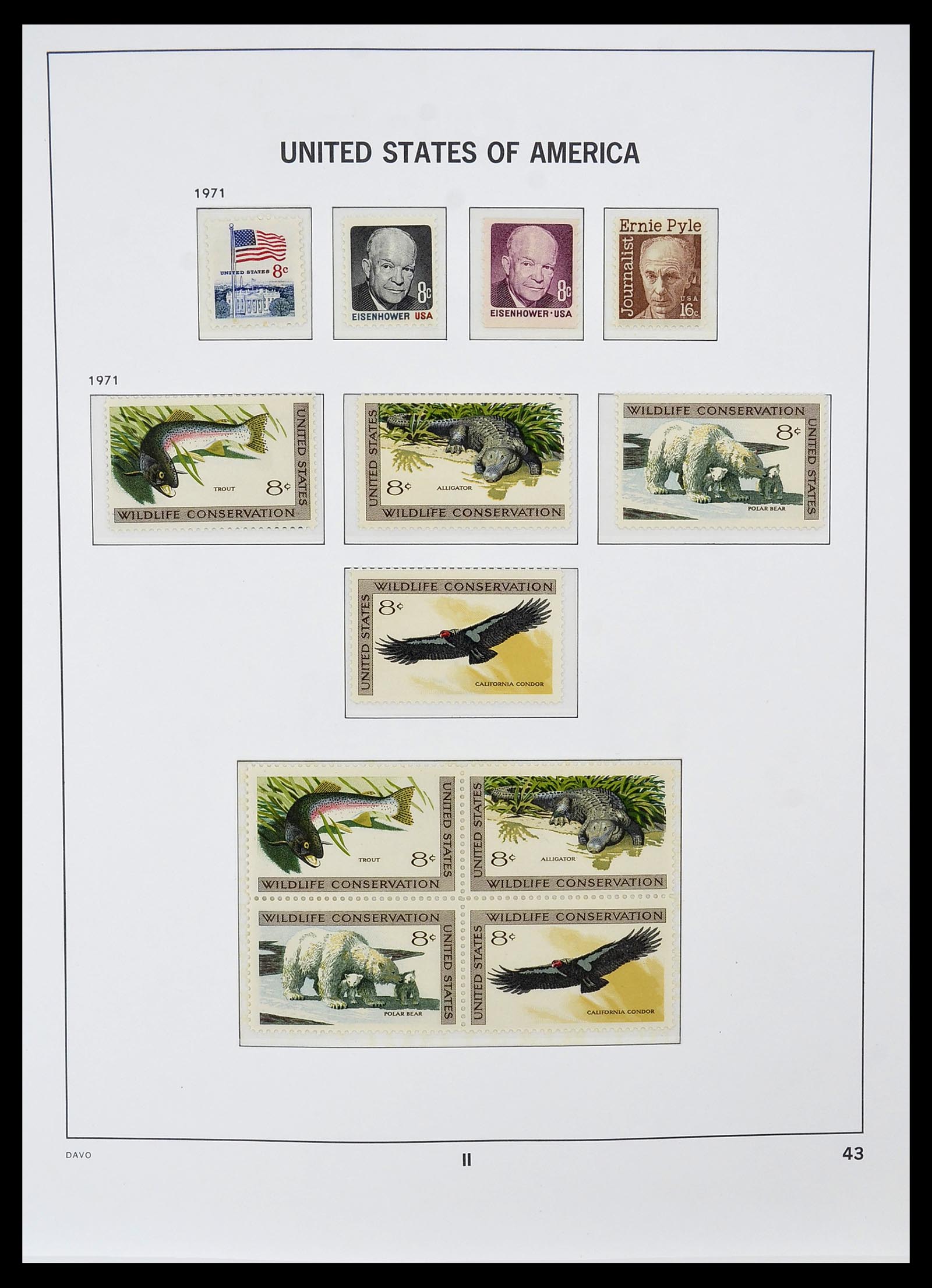 34510 077 - Postzegelverzameling 34510 USA 1927-1994.