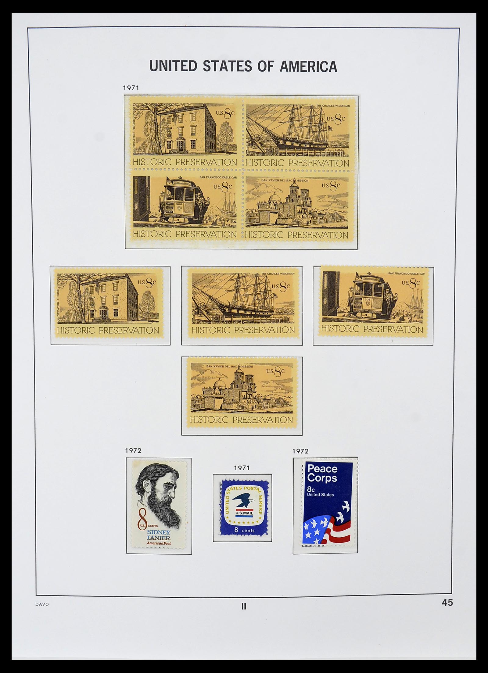34510 079 - Postzegelverzameling 34510 USA 1927-1994.