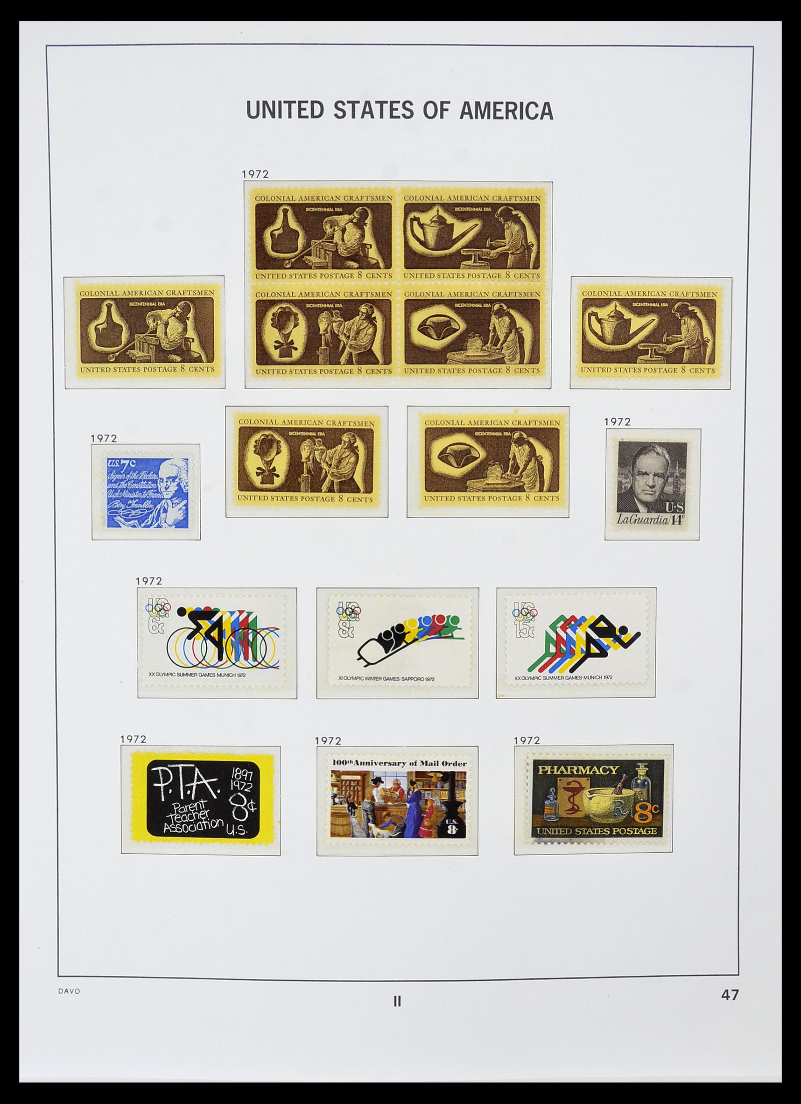 34510 081 - Postzegelverzameling 34510 USA 1927-1994.