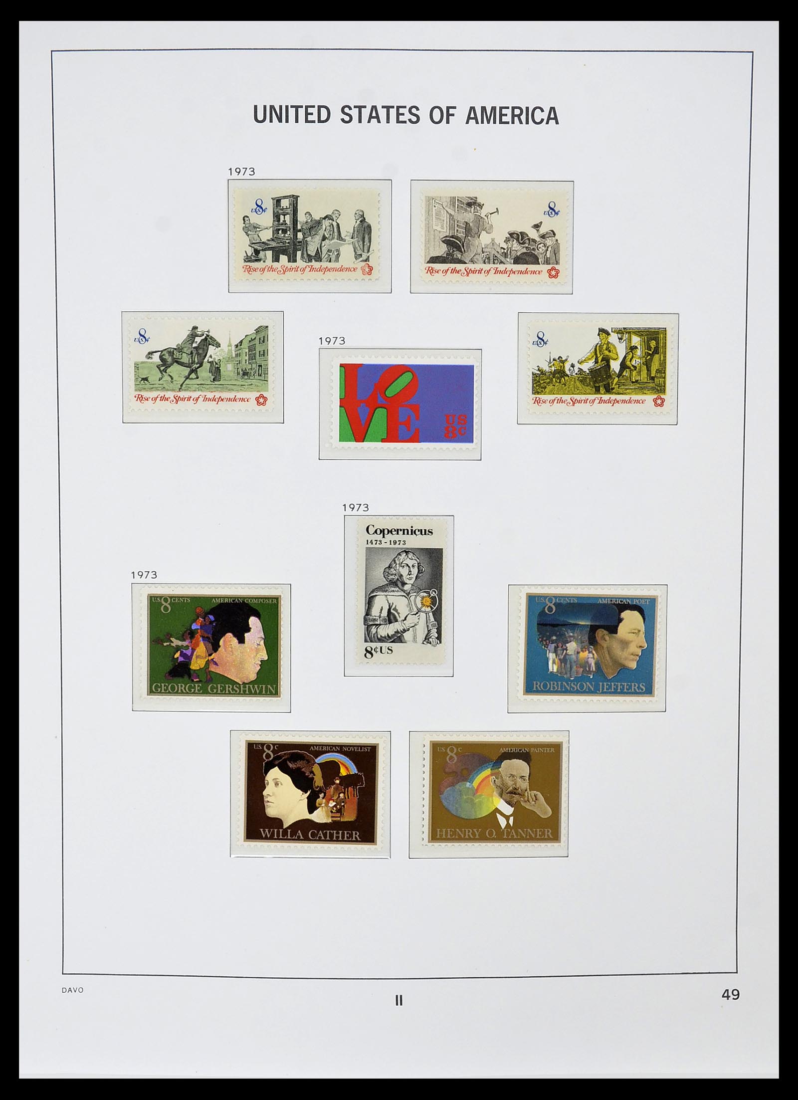 34510 083 - Postzegelverzameling 34510 USA 1927-1994.