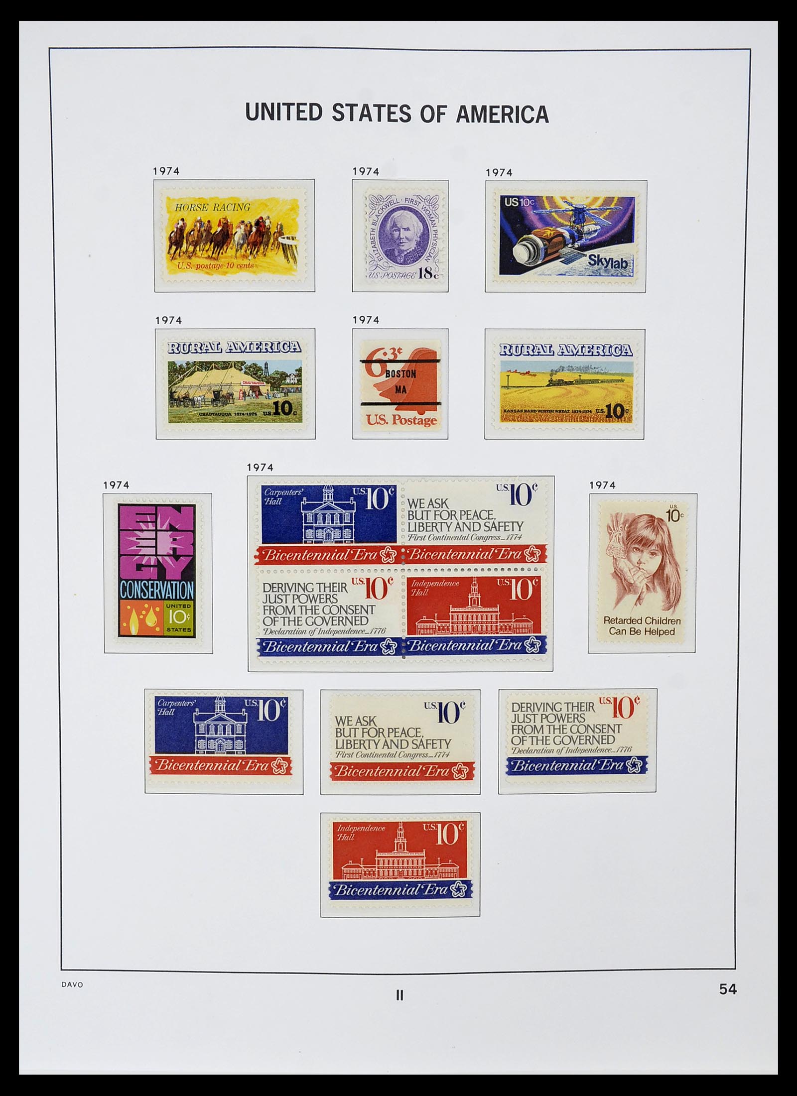 34510 088 - Postzegelverzameling 34510 USA 1927-1994.