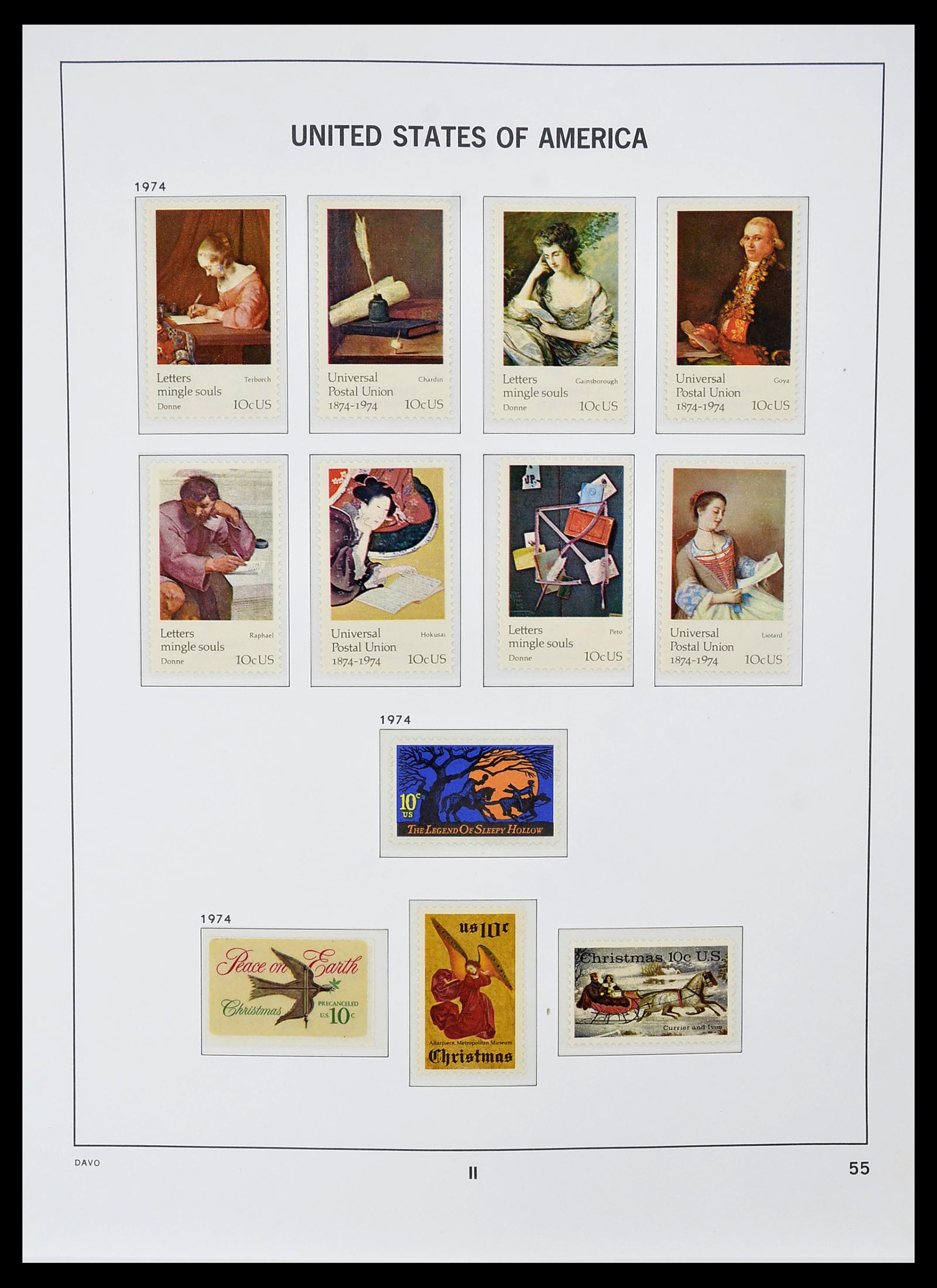 34510 089 - Postzegelverzameling 34510 USA 1927-1994.