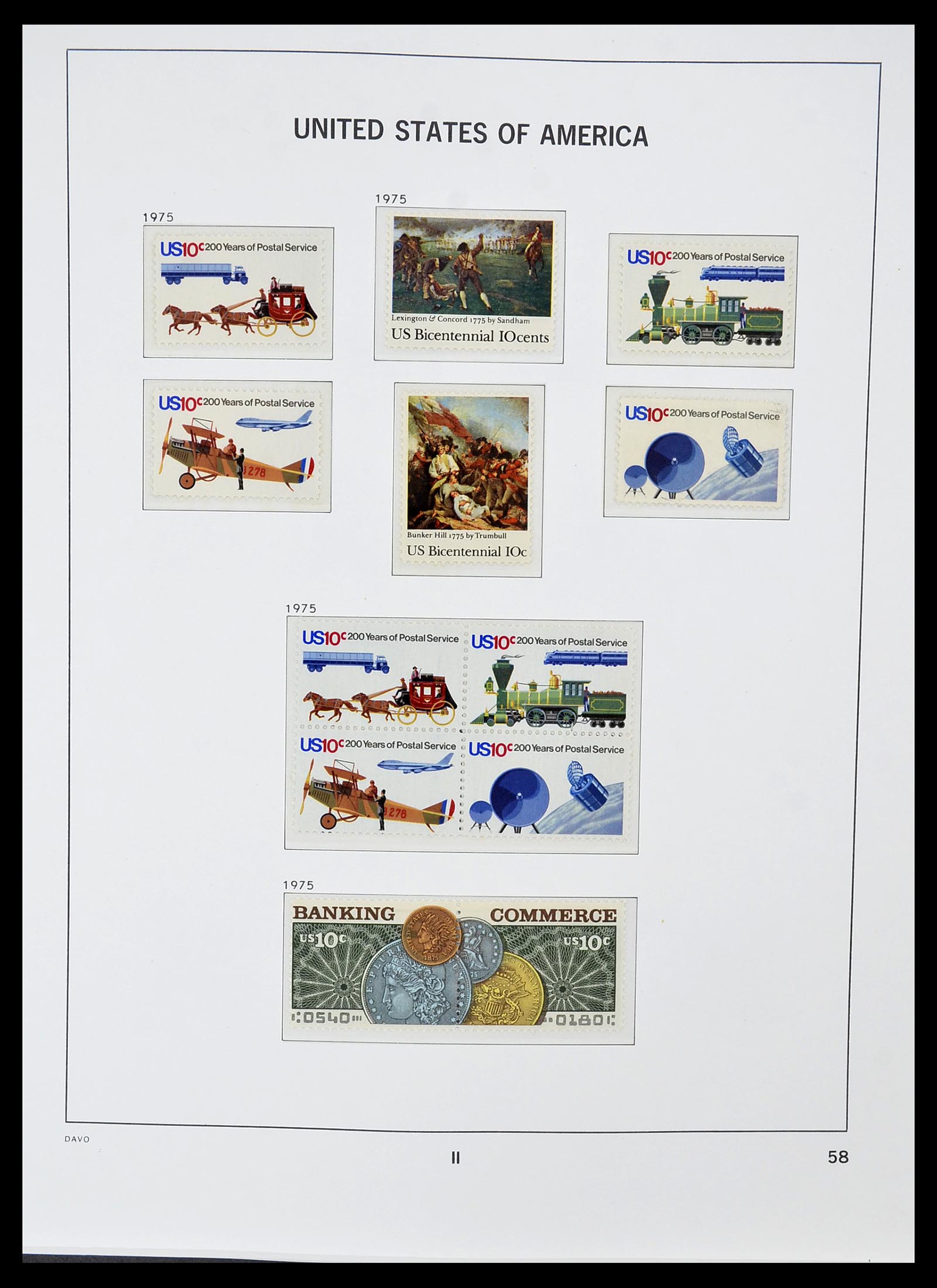 34510 092 - Postzegelverzameling 34510 USA 1927-1994.