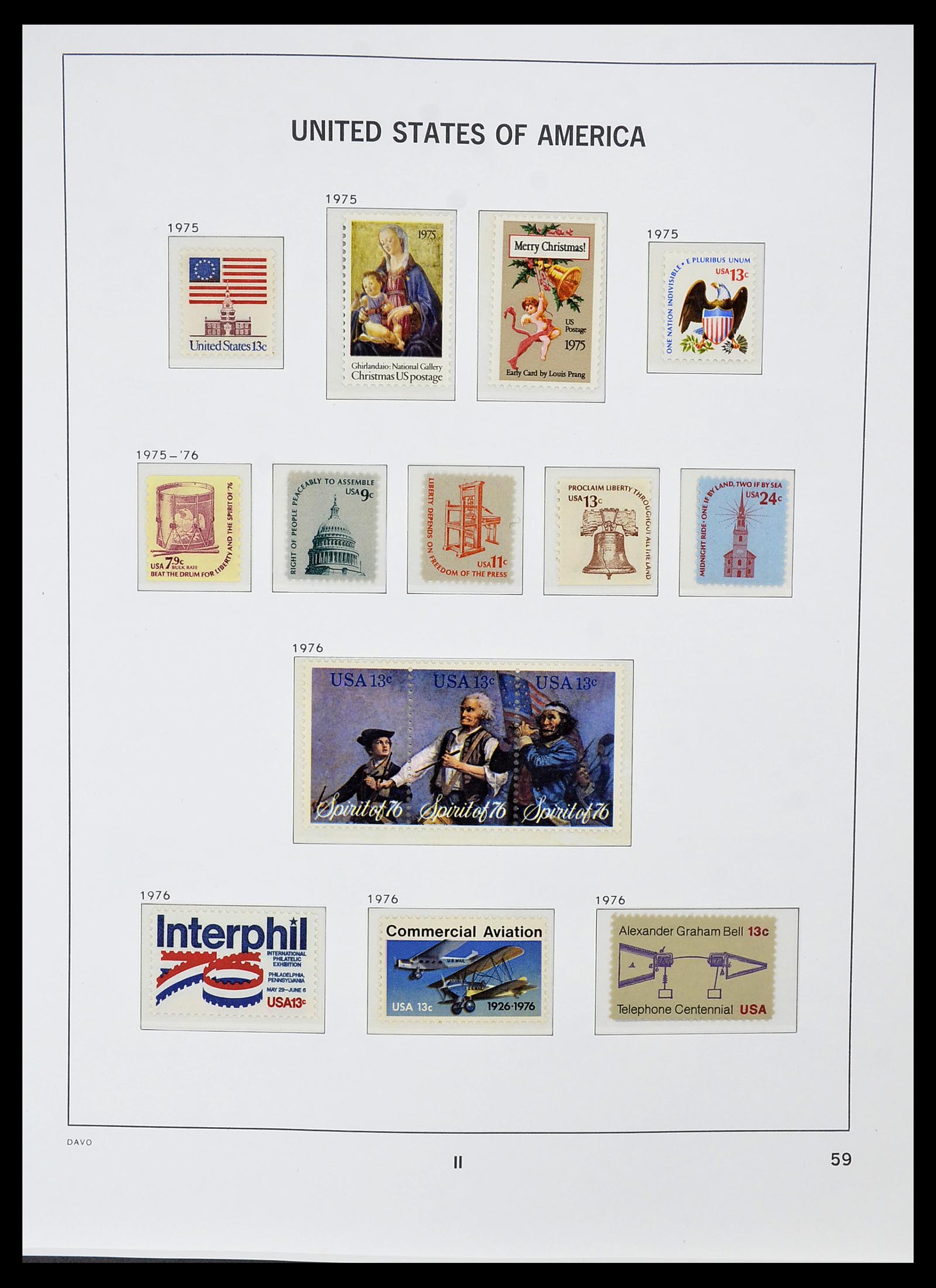 34510 093 - Postzegelverzameling 34510 USA 1927-1994.