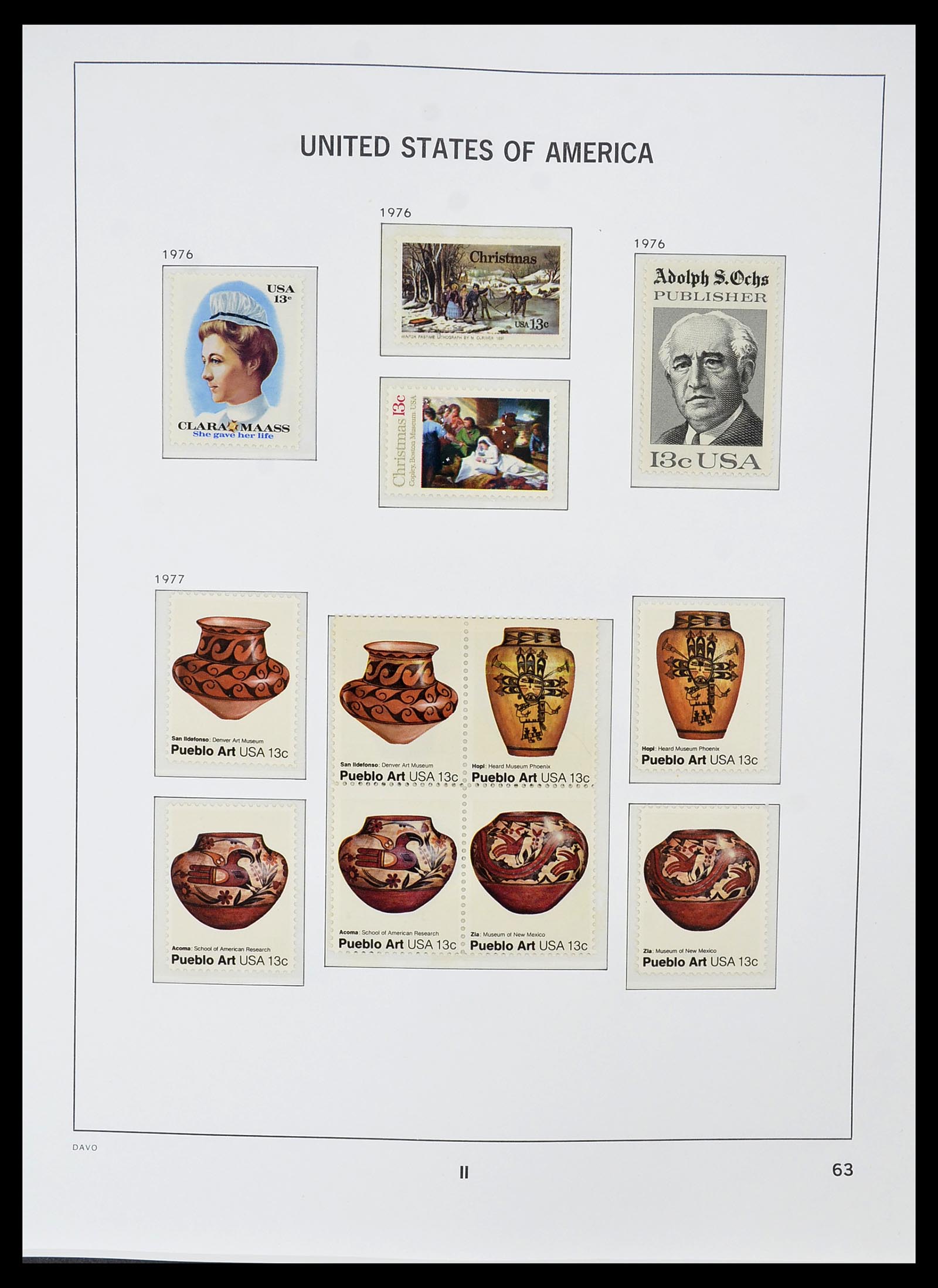 34510 097 - Postzegelverzameling 34510 USA 1927-1994.