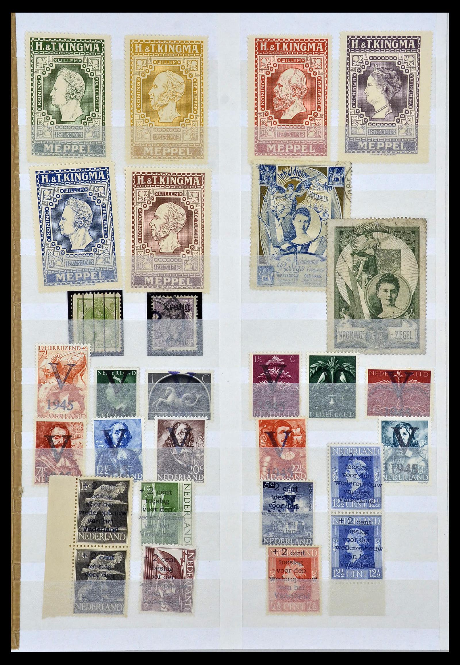 34511 004 - Postzegelverzameling 34511 Nederland 1869-1980.