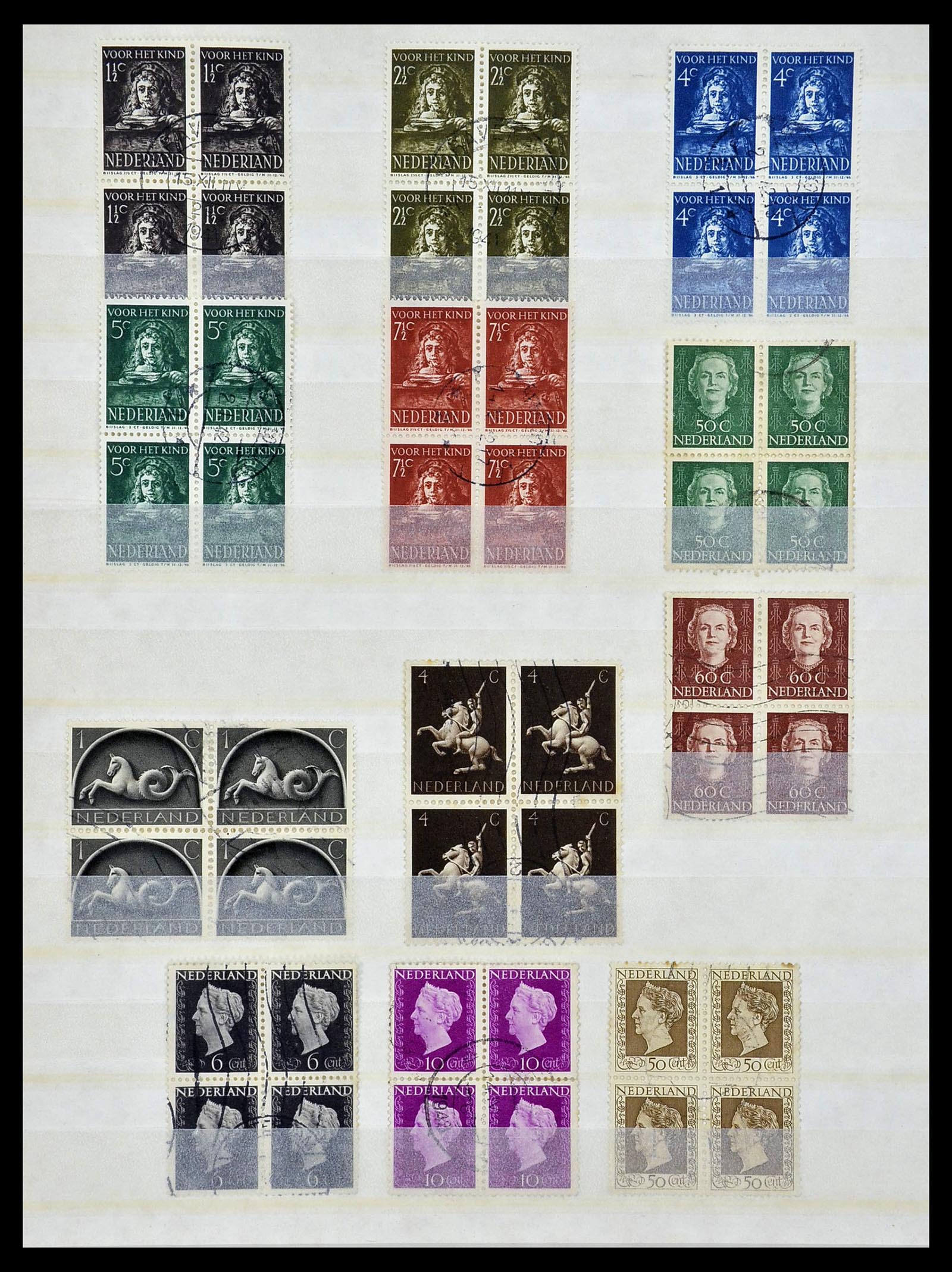 34511 015 - Postzegelverzameling 34511 Nederland 1869-1980.