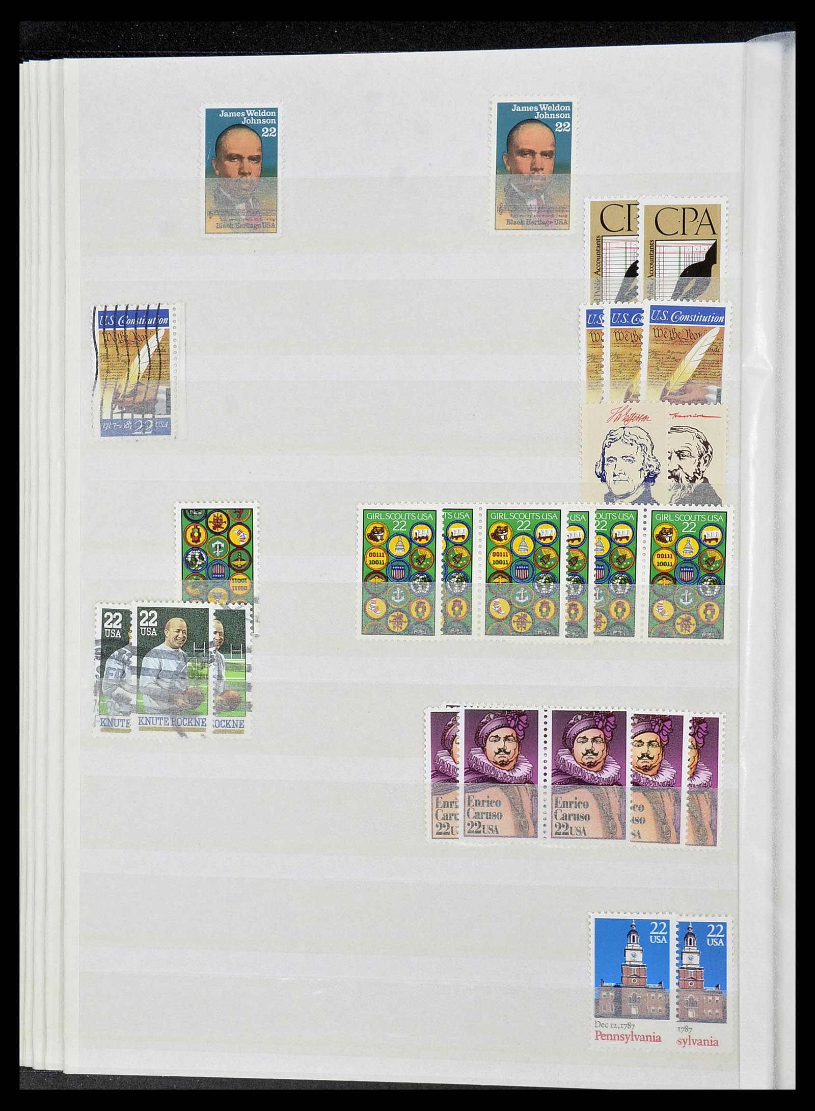 34513 017 - Postzegelverzameling 34513 USA 1945-1995.