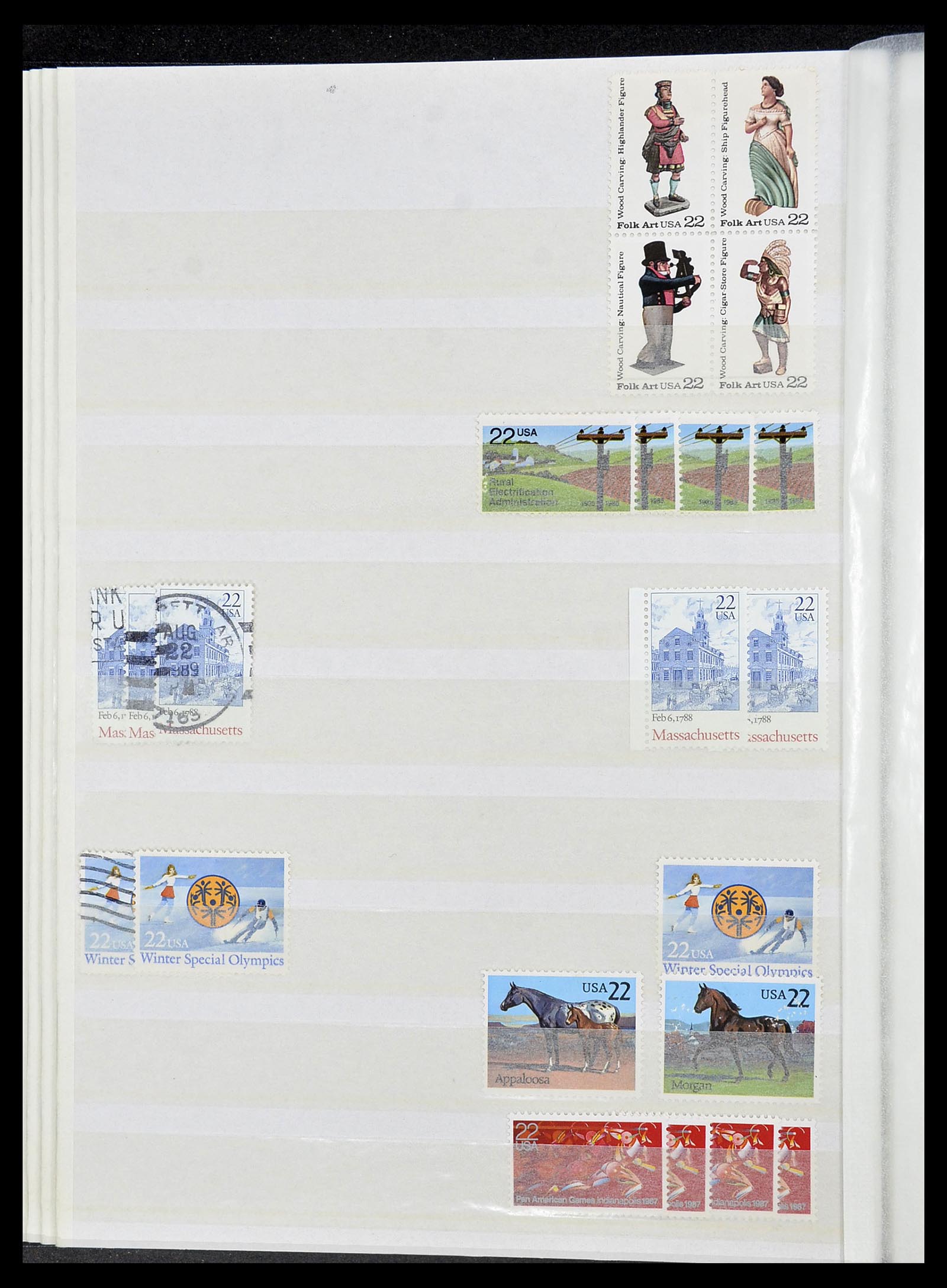 34513 019 - Postzegelverzameling 34513 USA 1945-1995.