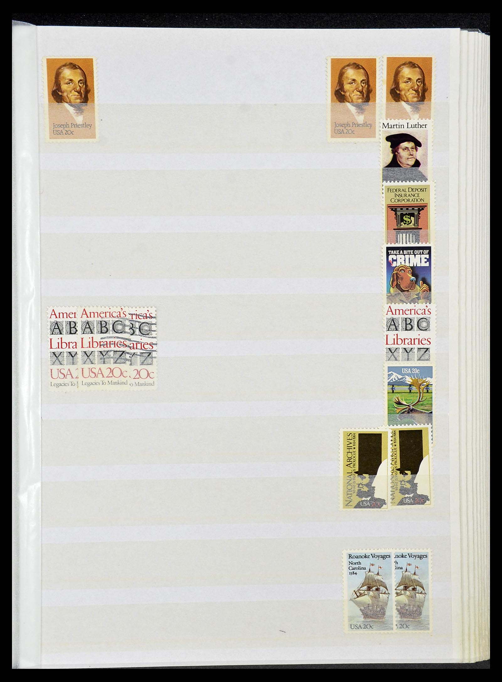 34513 022 - Postzegelverzameling 34513 USA 1945-1995.