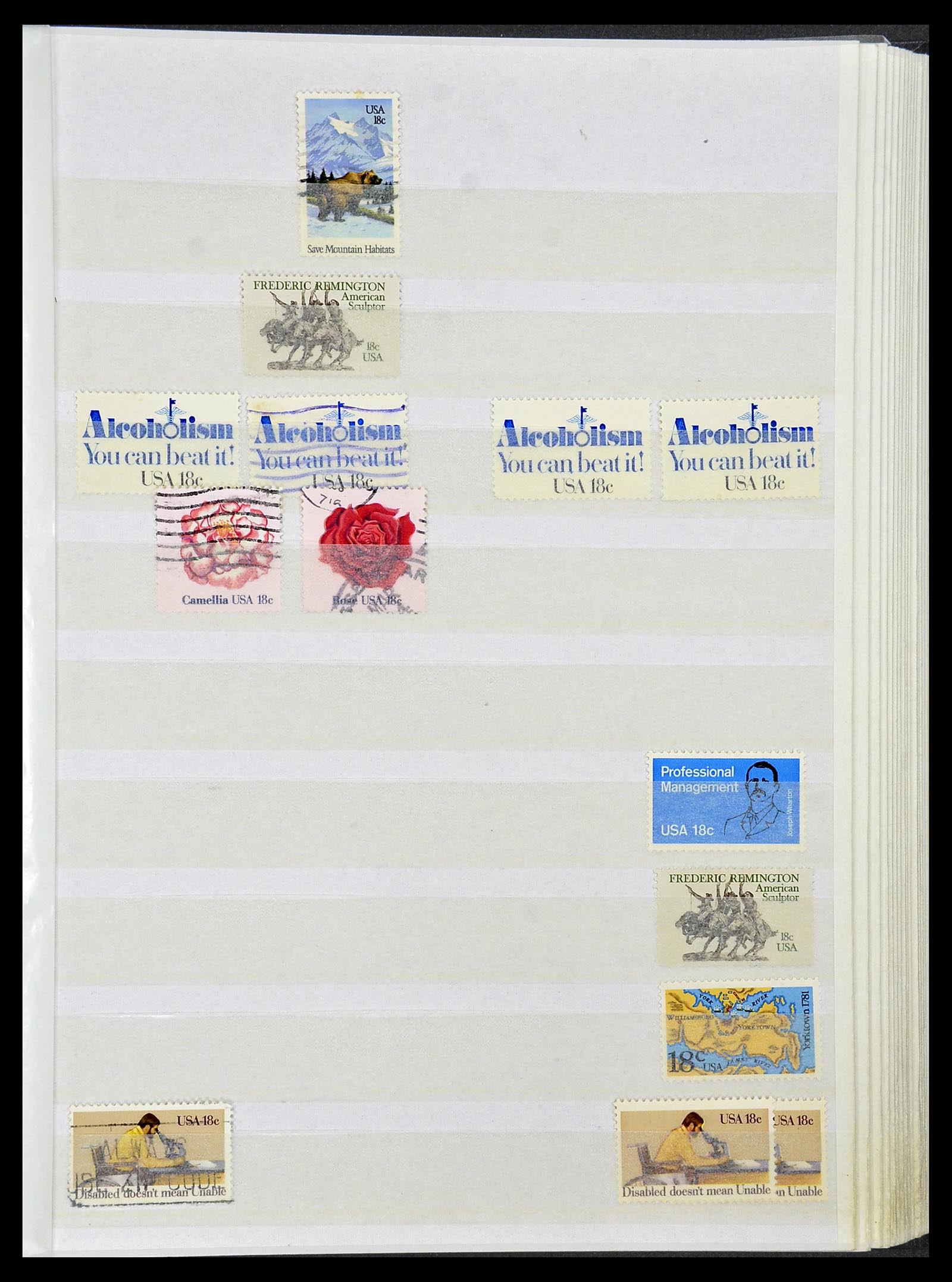 34513 028 - Postzegelverzameling 34513 USA 1945-1995.