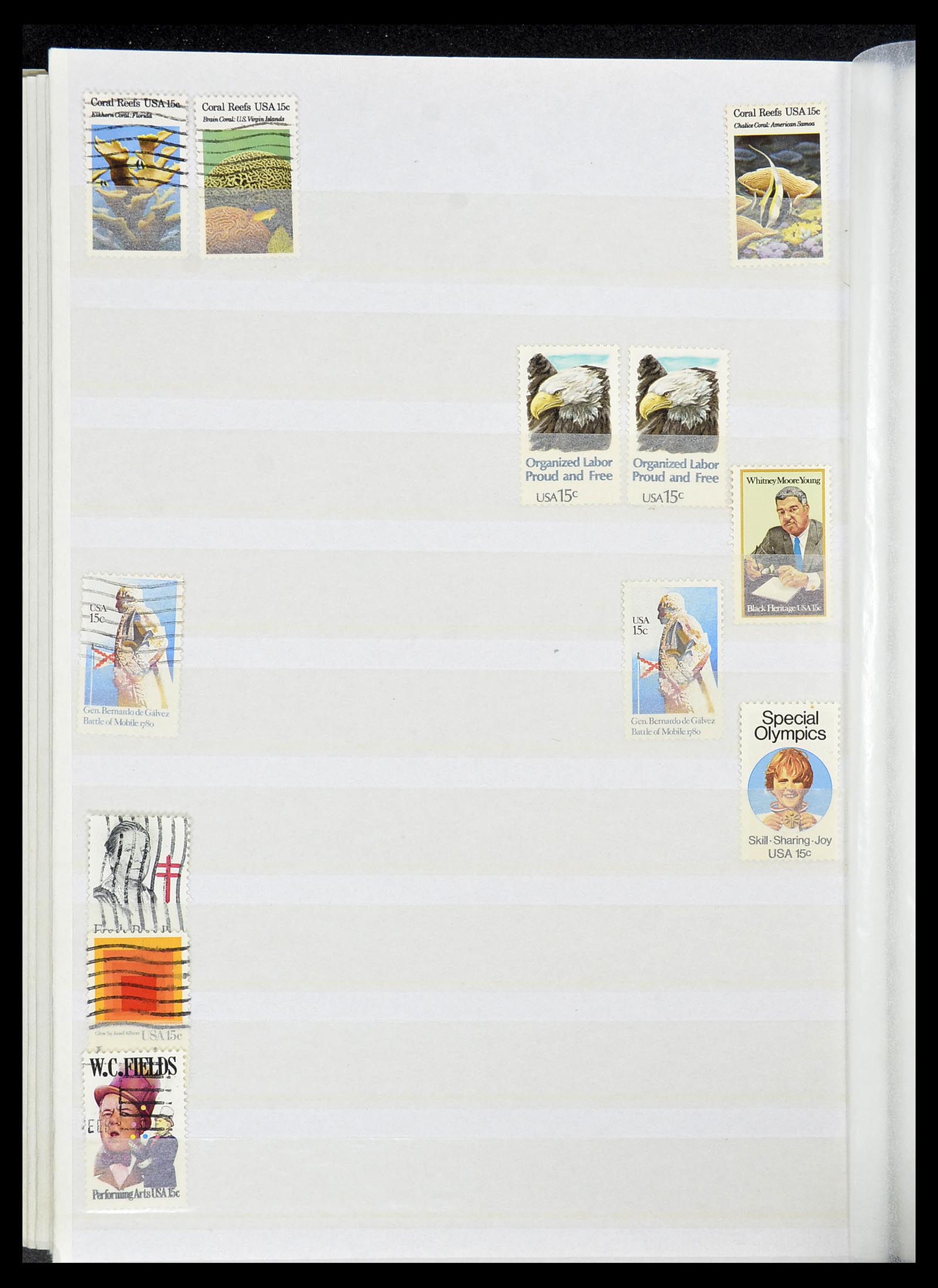 34513 030 - Postzegelverzameling 34513 USA 1945-1995.