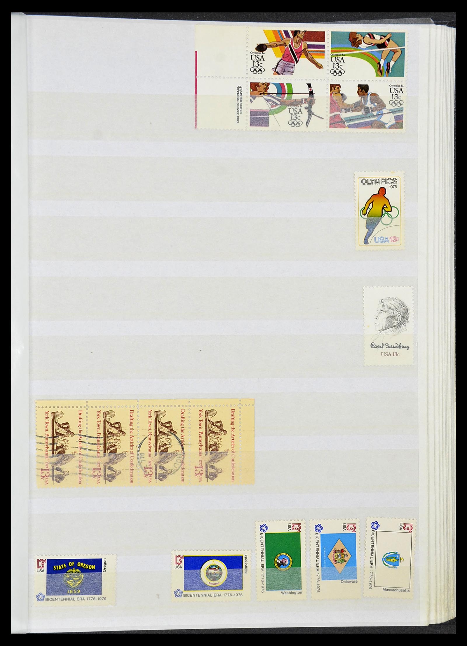 34513 032 - Postzegelverzameling 34513 USA 1945-1995.