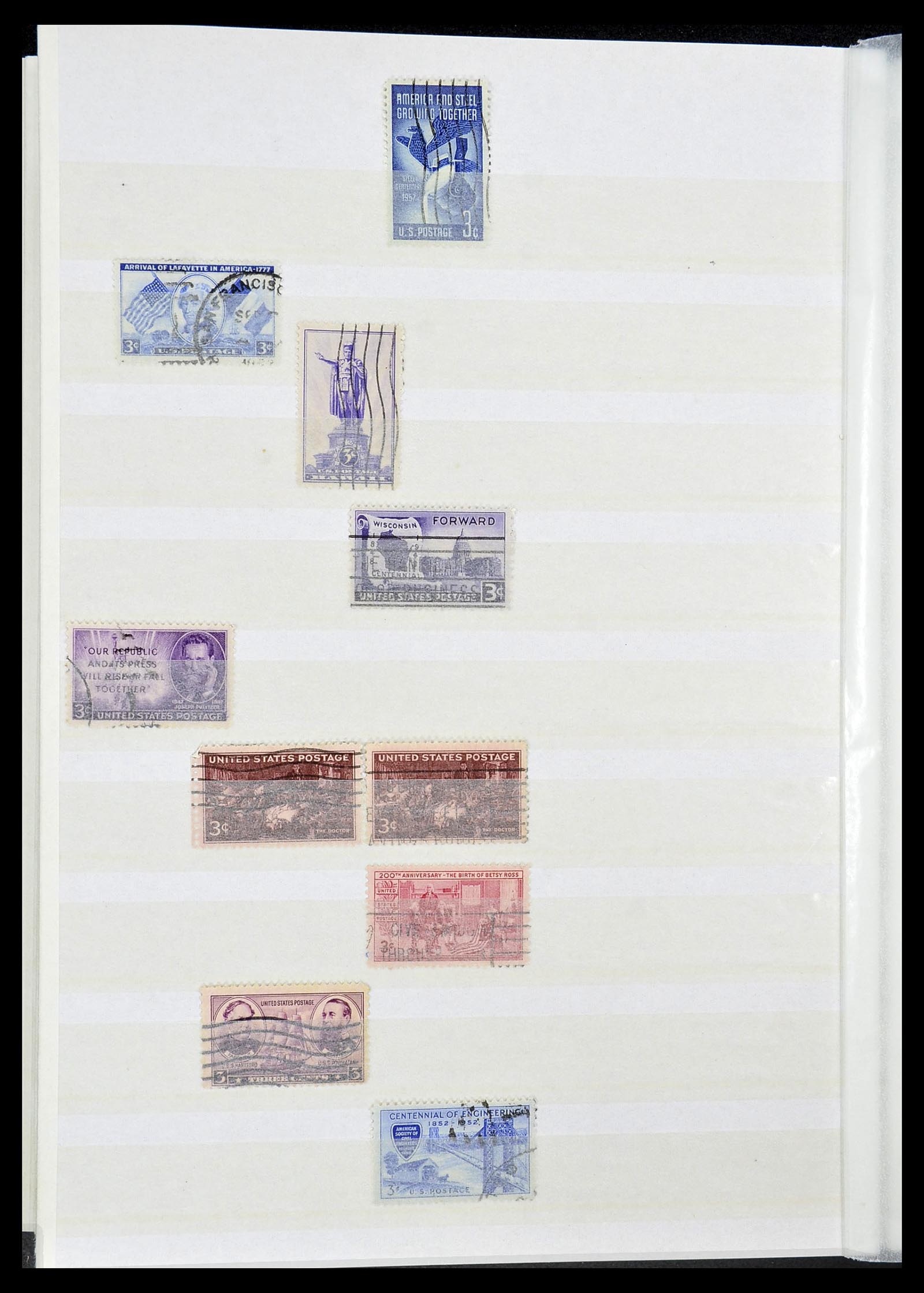 34513 042 - Postzegelverzameling 34513 USA 1945-1995.