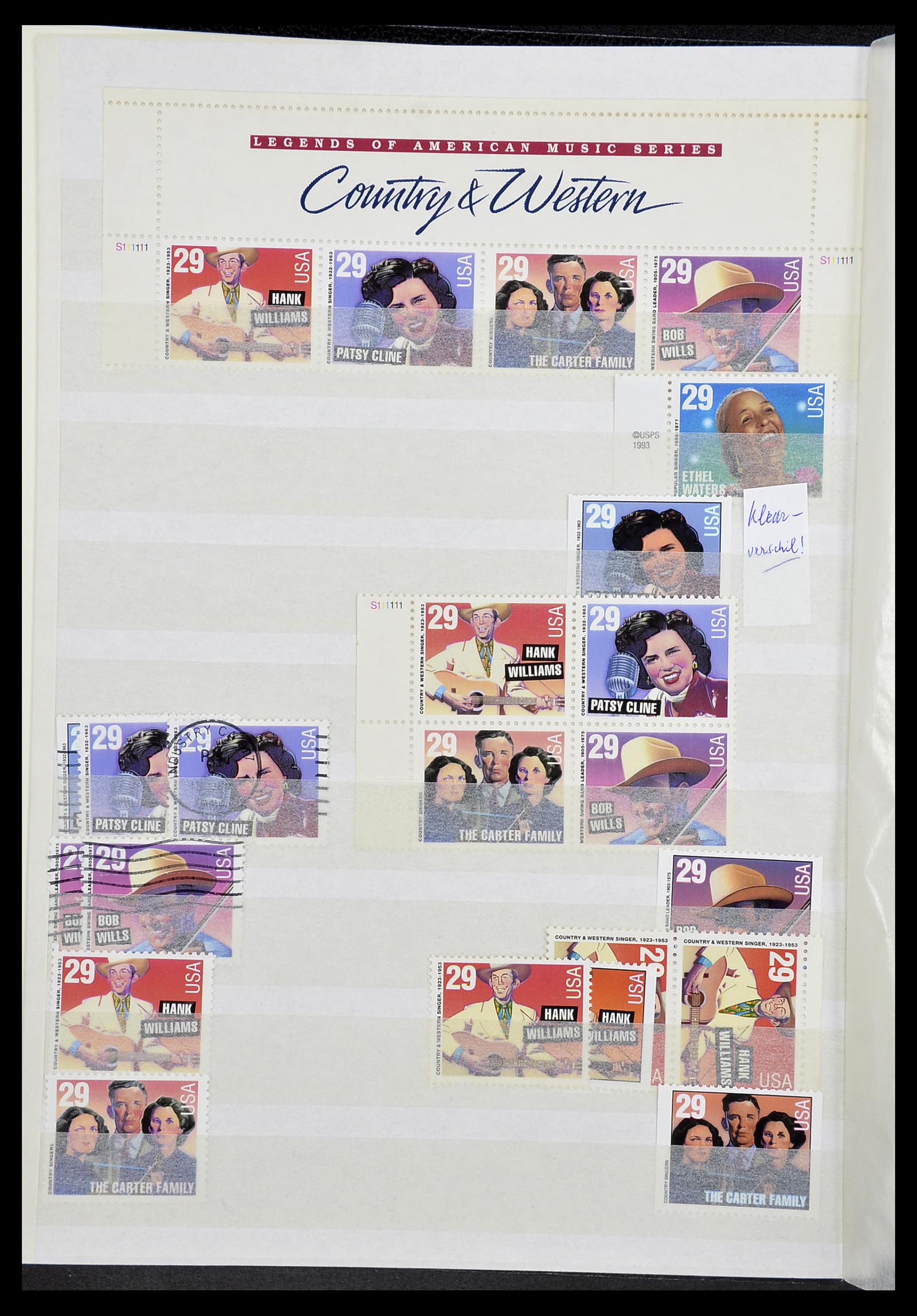 34513 075 - Postzegelverzameling 34513 USA 1945-1995.