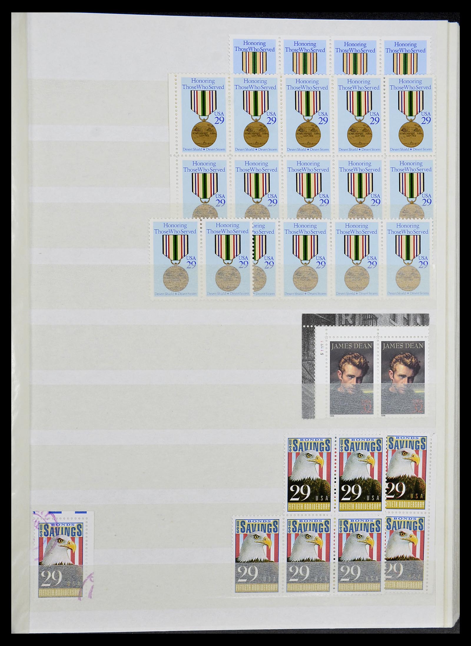 34513 080 - Postzegelverzameling 34513 USA 1945-1995.