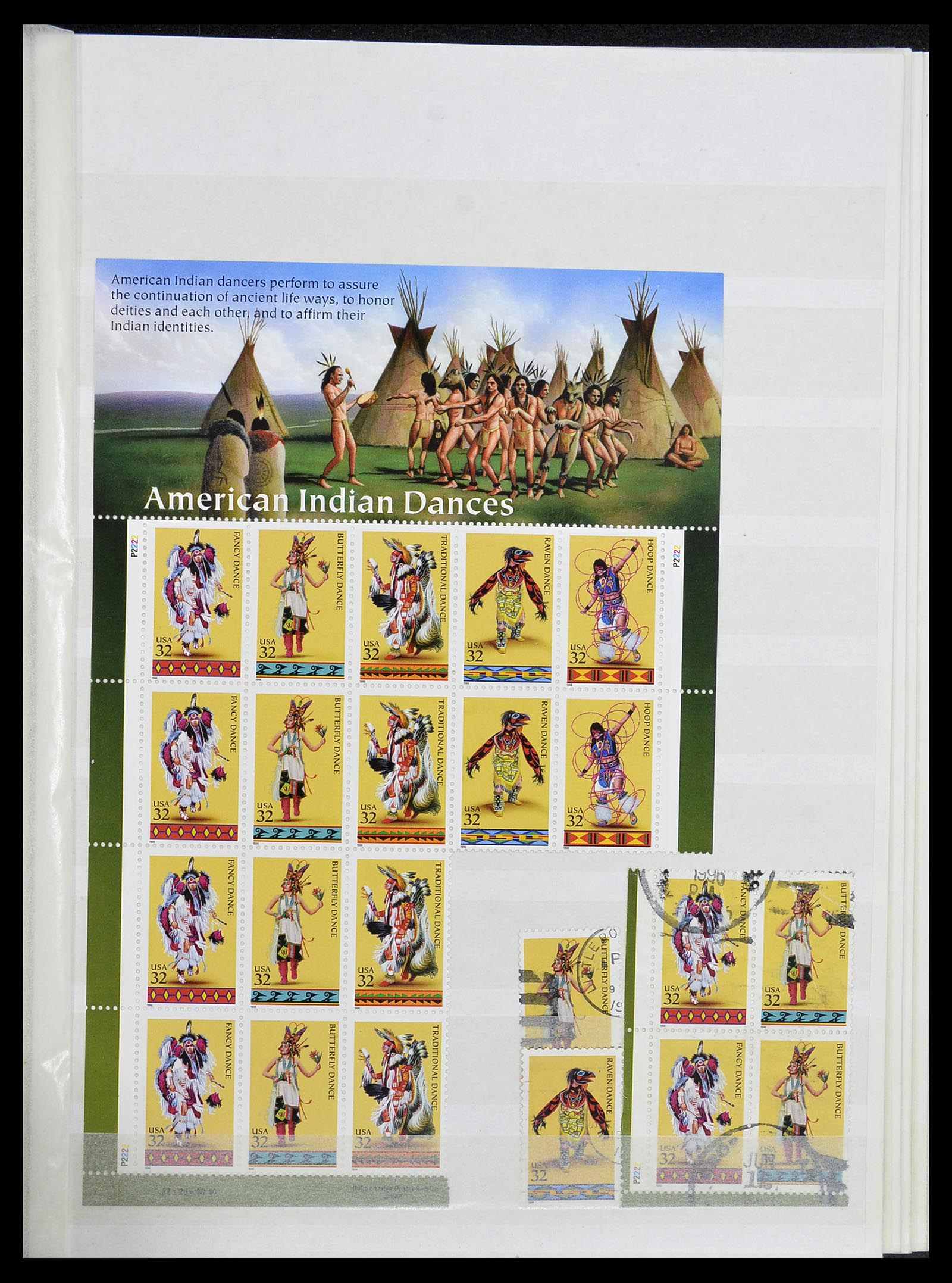 34513 090 - Postzegelverzameling 34513 USA 1945-1995.