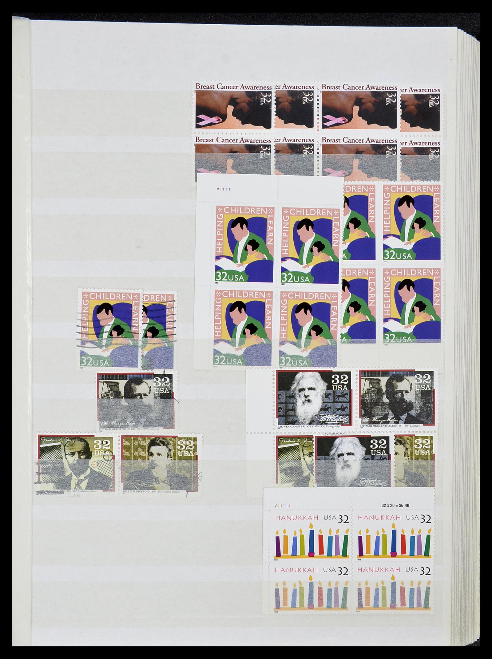 34513 096 - Postzegelverzameling 34513 USA 1945-1995.