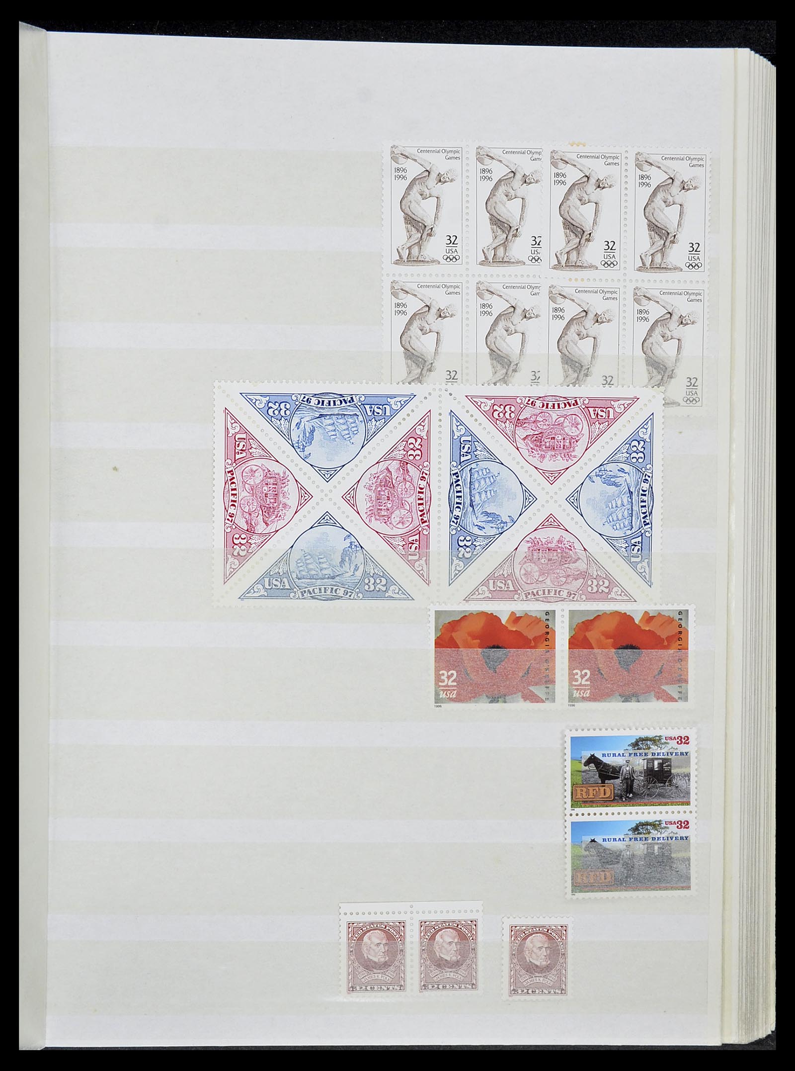 34513 097 - Postzegelverzameling 34513 USA 1945-1995.
