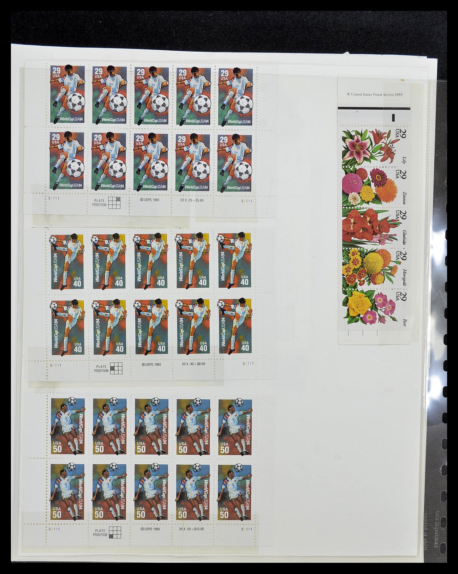 34513 164 - Postzegelverzameling 34513 USA 1945-1995.