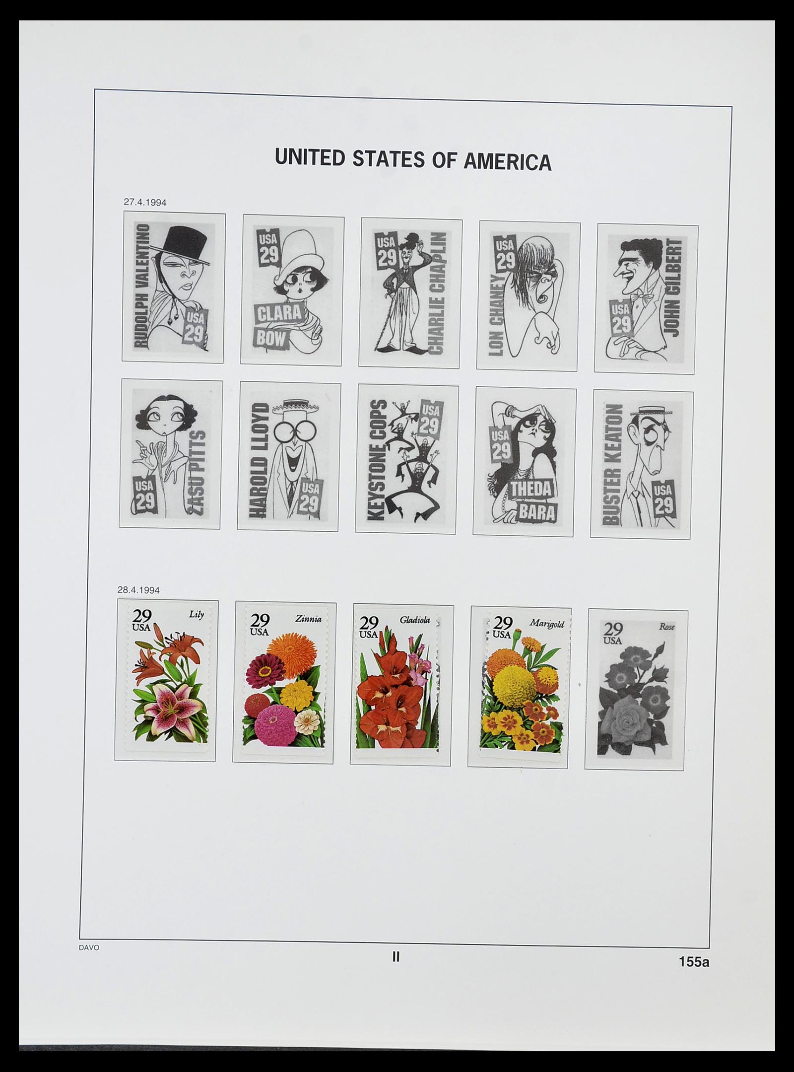 34513 166 - Postzegelverzameling 34513 USA 1945-1995.