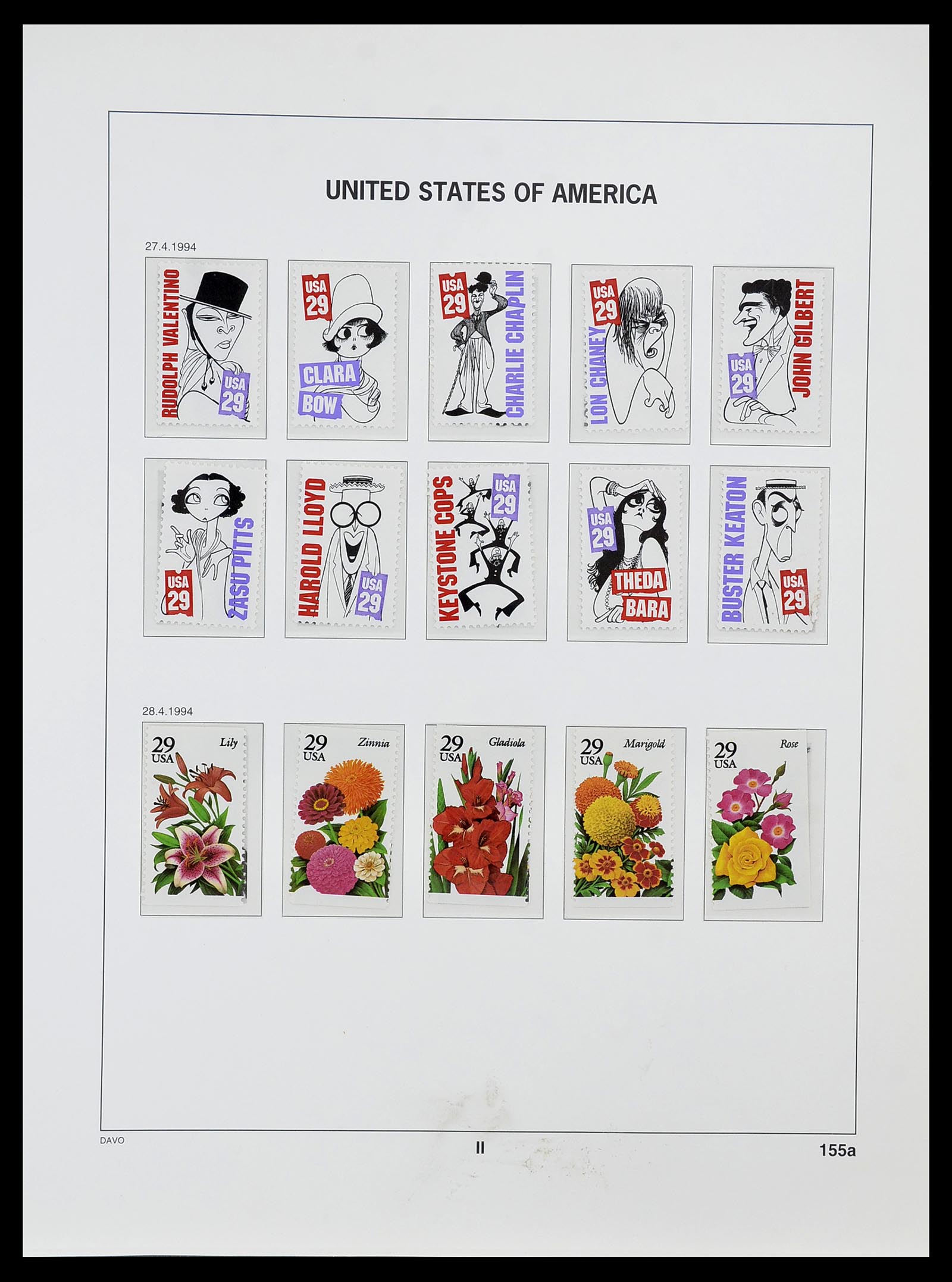 34513 167 - Postzegelverzameling 34513 USA 1945-1995.