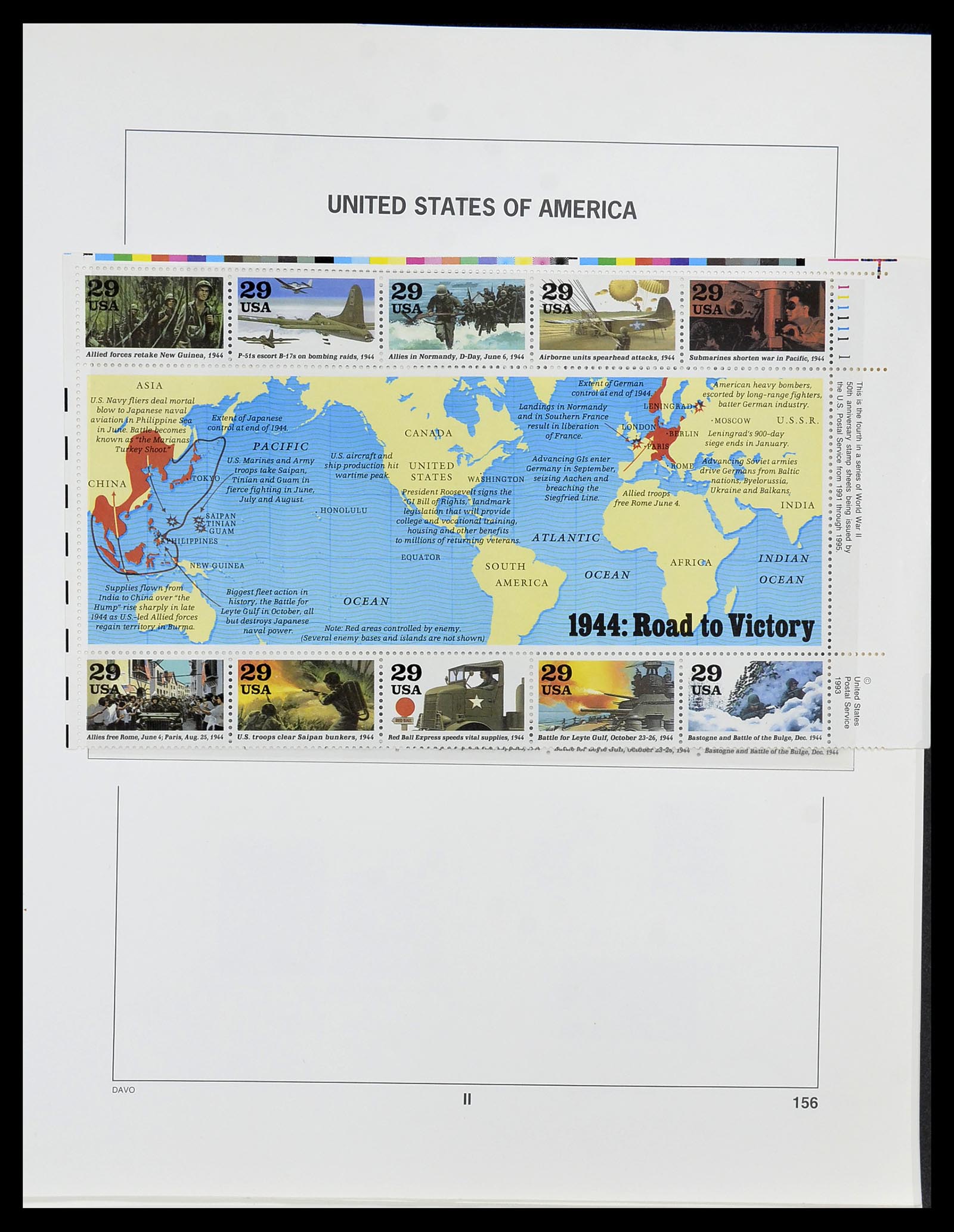 34513 168 - Postzegelverzameling 34513 USA 1945-1995.