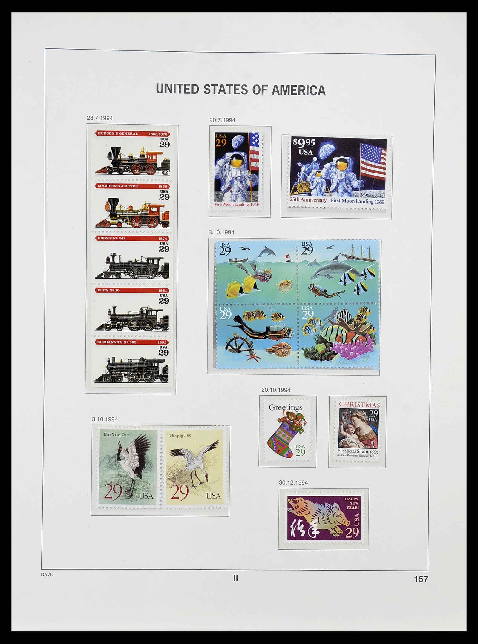 34513 171 - Postzegelverzameling 34513 USA 1945-1995.