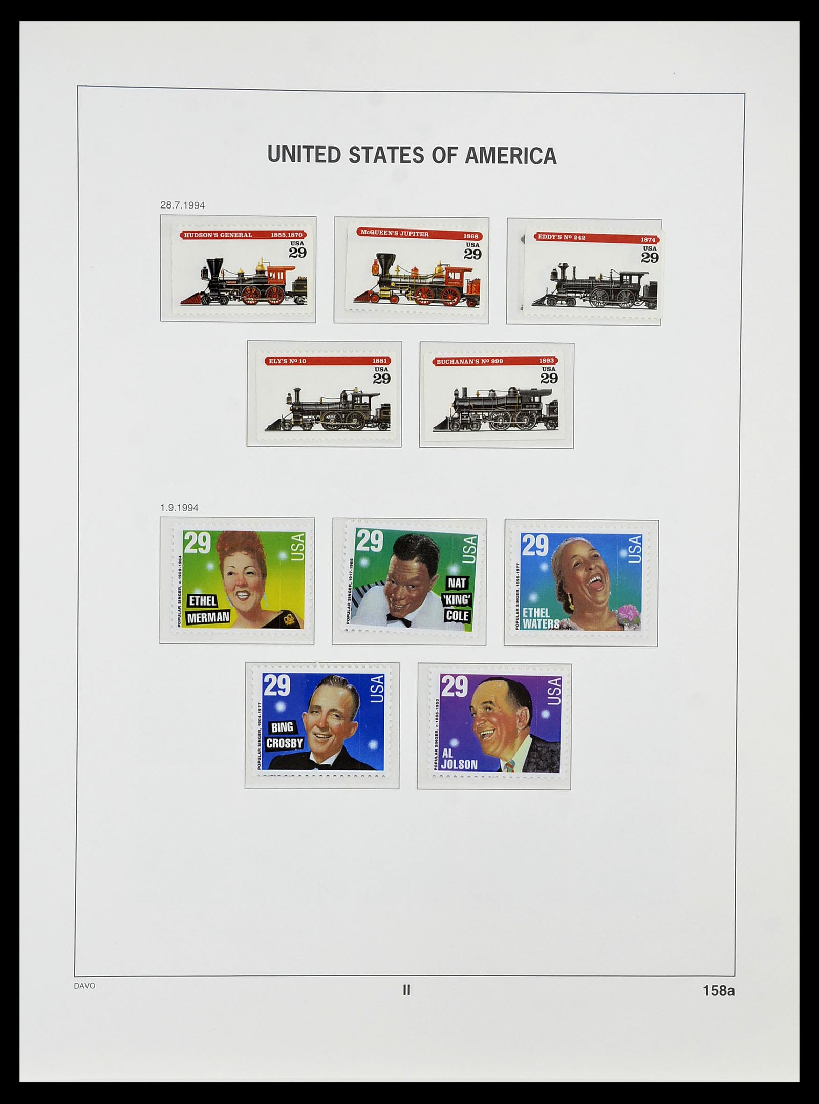34513 175 - Postzegelverzameling 34513 USA 1945-1995.
