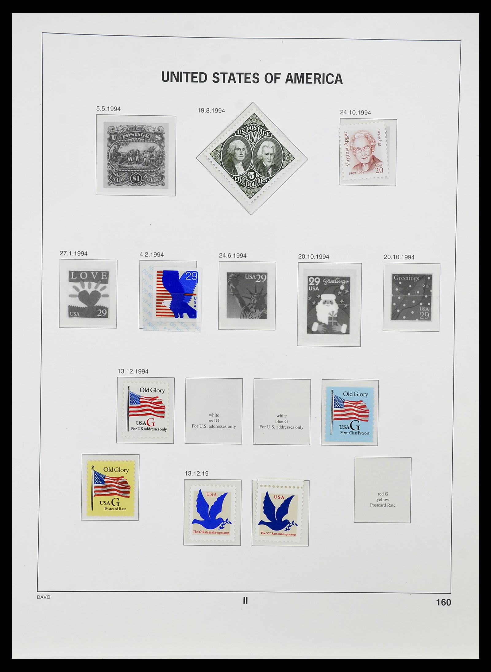 34513 180 - Postzegelverzameling 34513 USA 1945-1995.