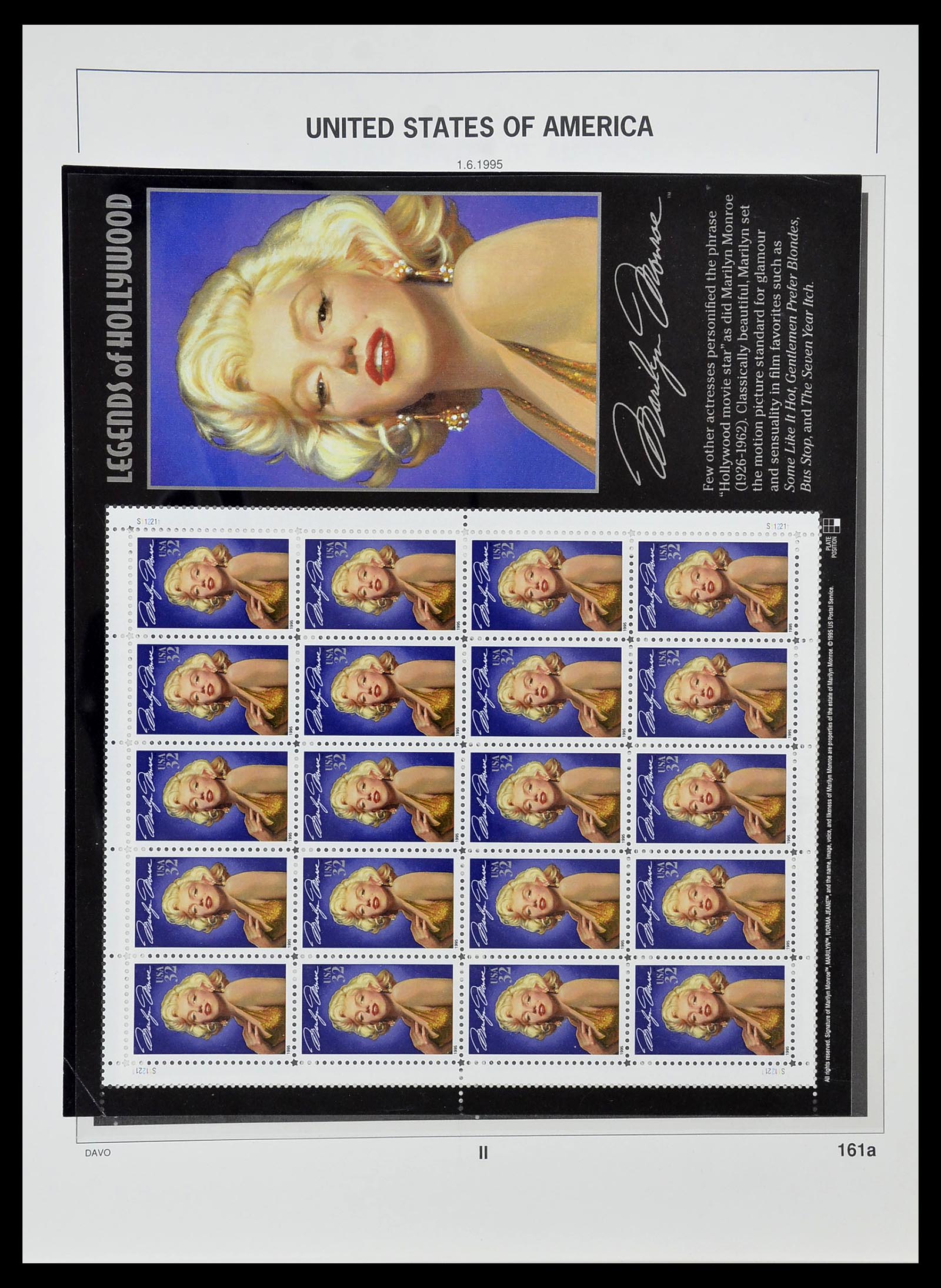34513 182 - Postzegelverzameling 34513 USA 1945-1995.