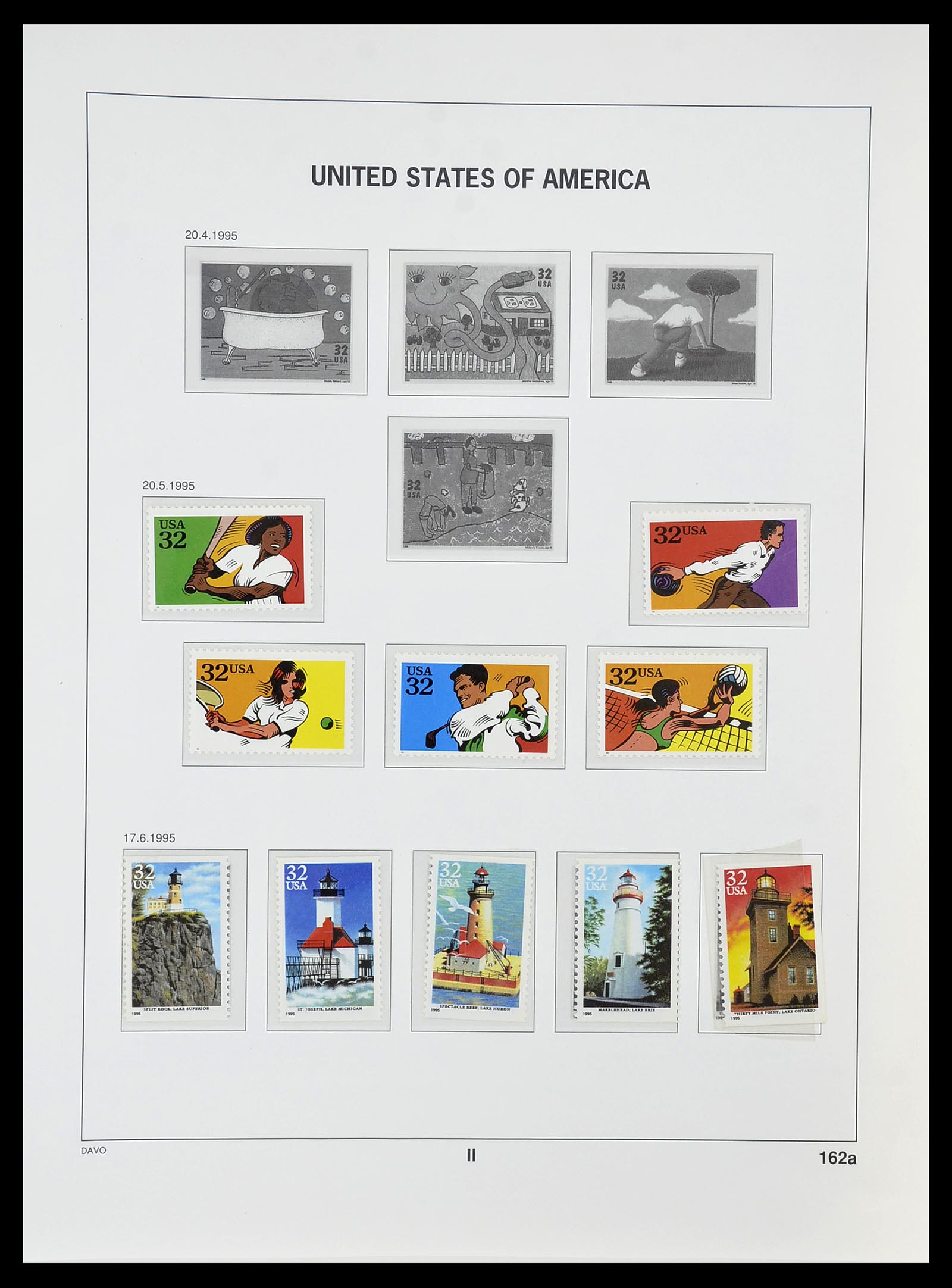 34513 186 - Postzegelverzameling 34513 USA 1945-1995.