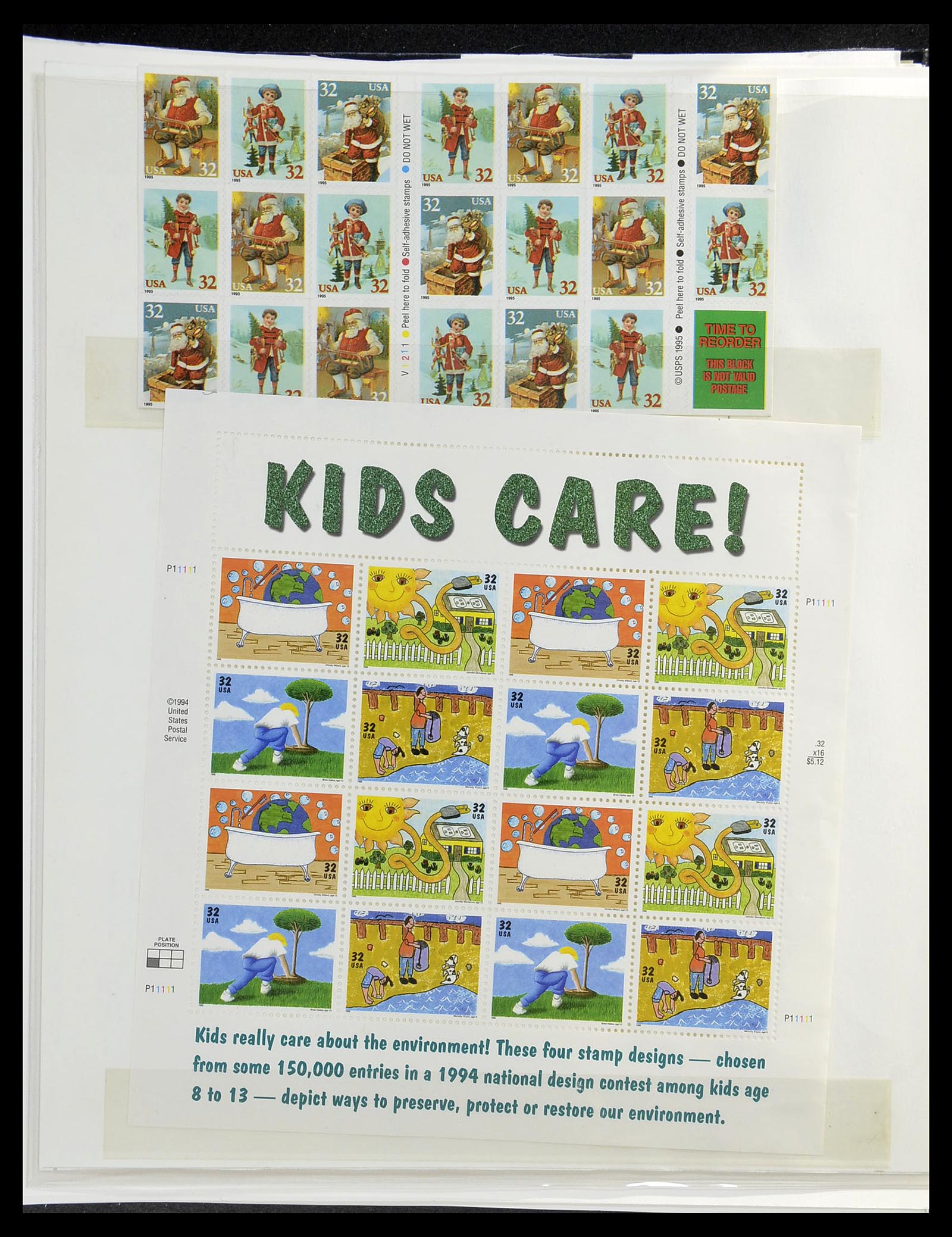 34513 194 - Postzegelverzameling 34513 USA 1945-1995.