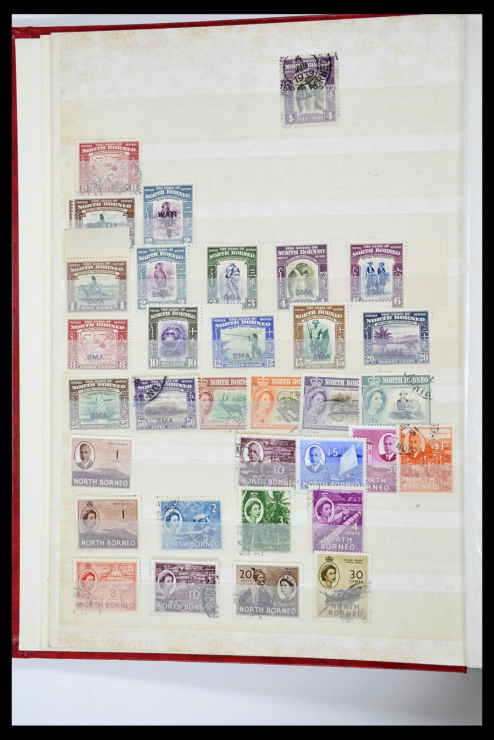 34514 024 - Postzegelverzameling 34514 Maleisië en Singapore 1945-2008.
