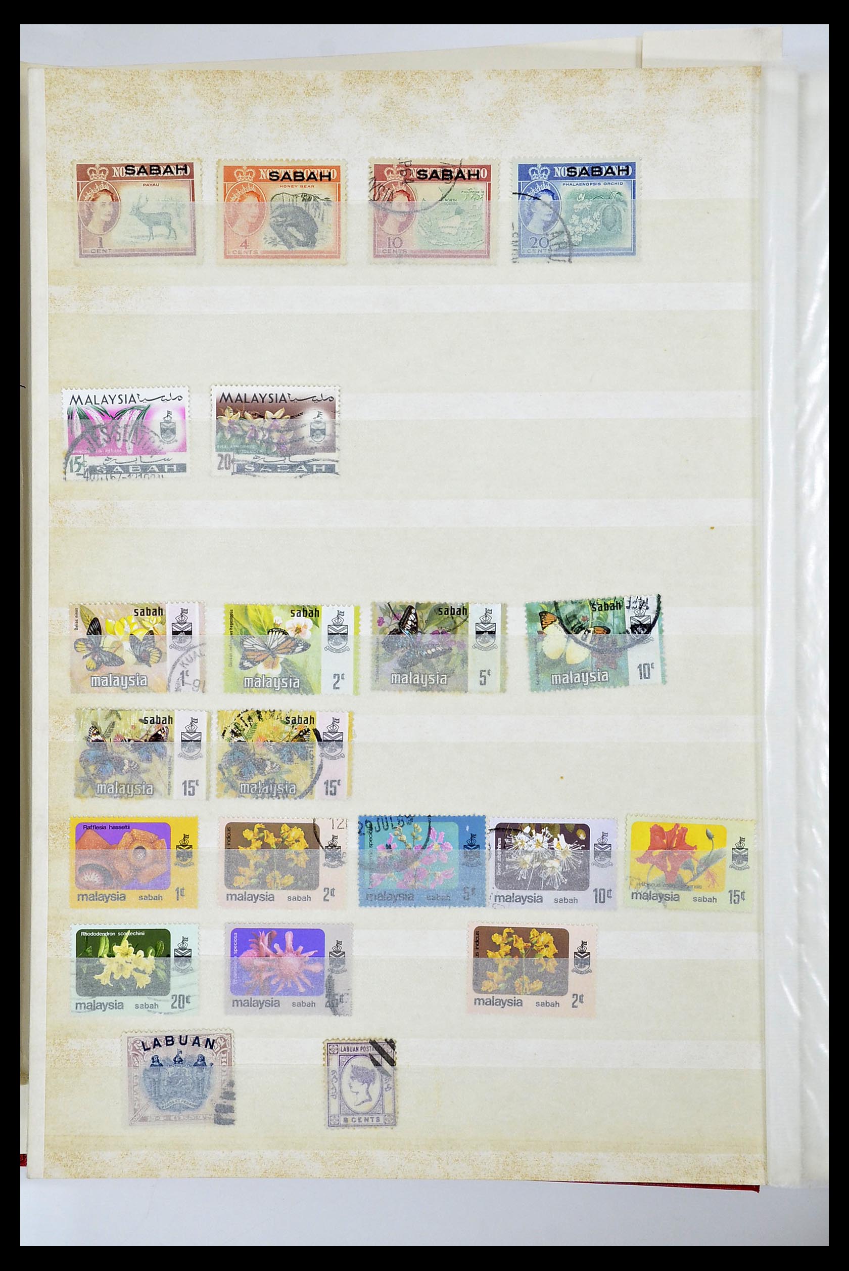 34514 026 - Postzegelverzameling 34514 Maleisië en Singapore 1945-2008.