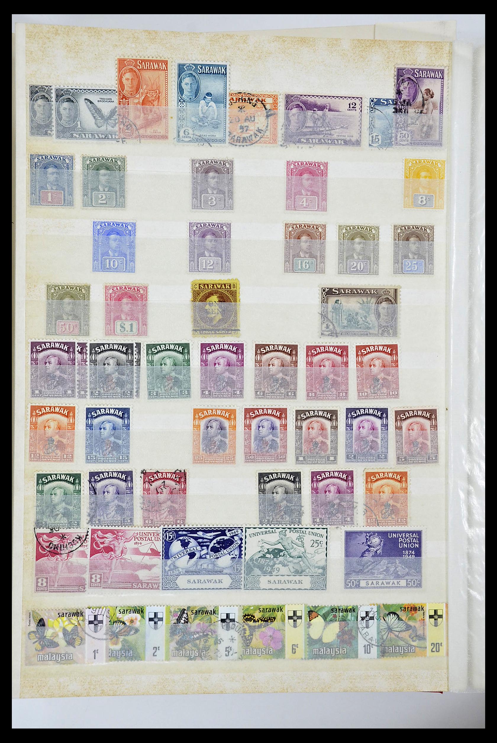 34514 028 - Postzegelverzameling 34514 Maleisië en Singapore 1945-2008.