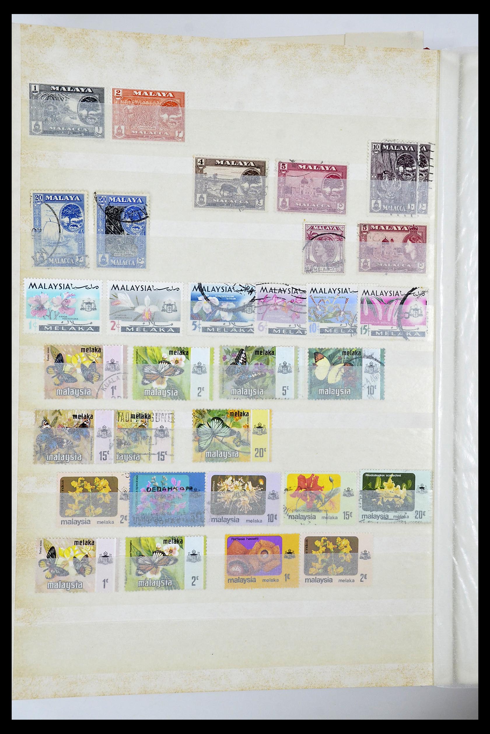 34514 032 - Postzegelverzameling 34514 Maleisië en Singapore 1945-2008.