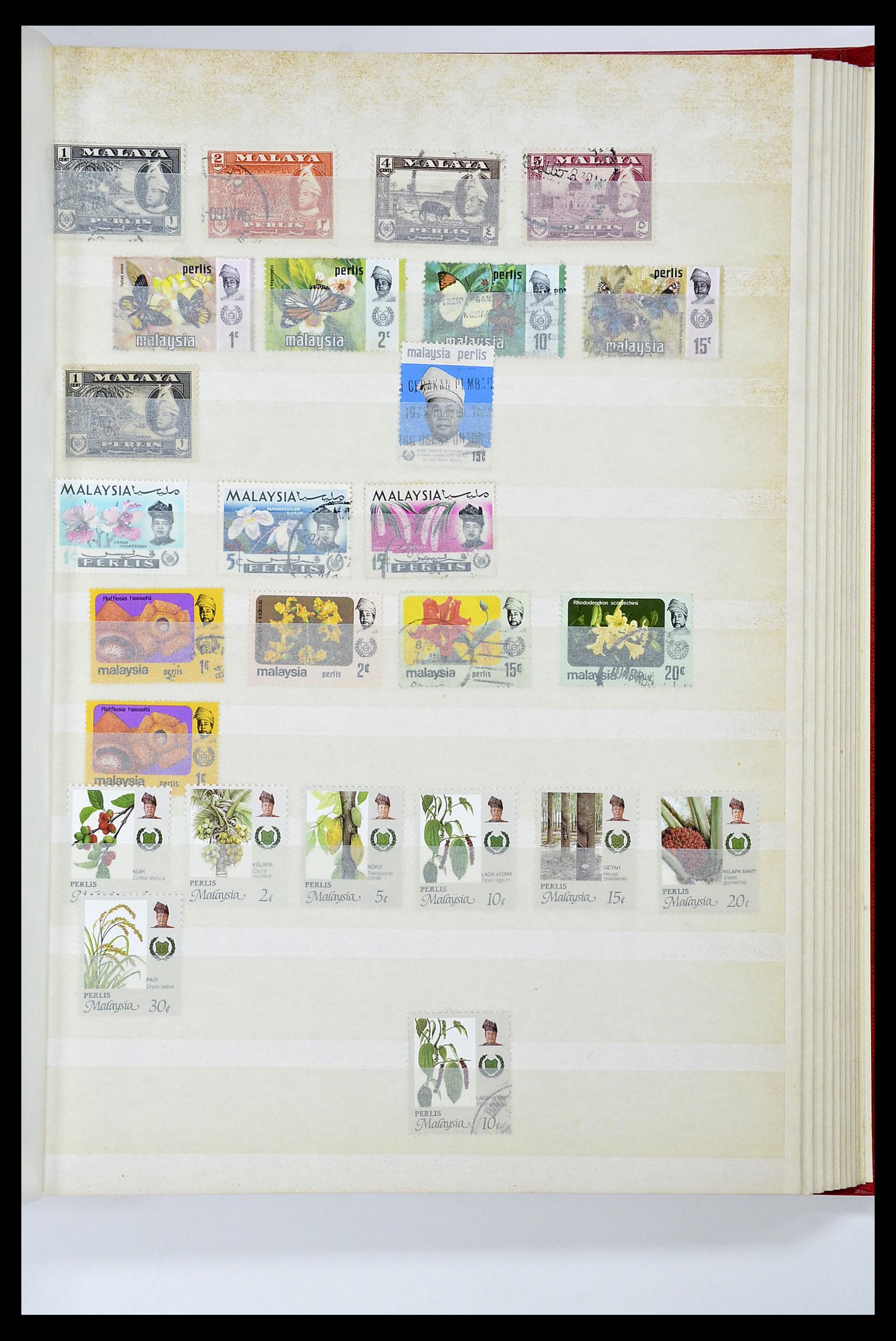34514 035 - Postzegelverzameling 34514 Maleisië en Singapore 1945-2008.