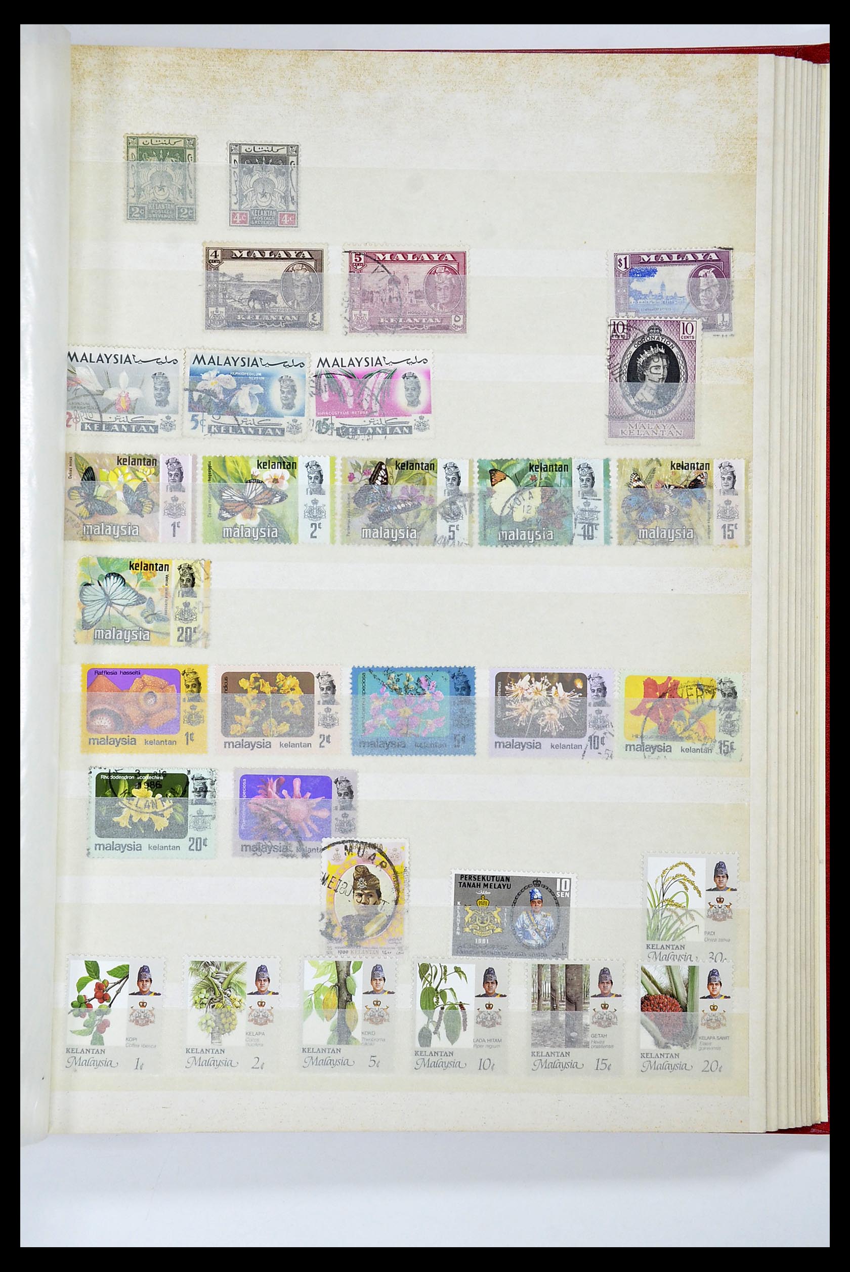 34514 036 - Postzegelverzameling 34514 Maleisië en Singapore 1945-2008.