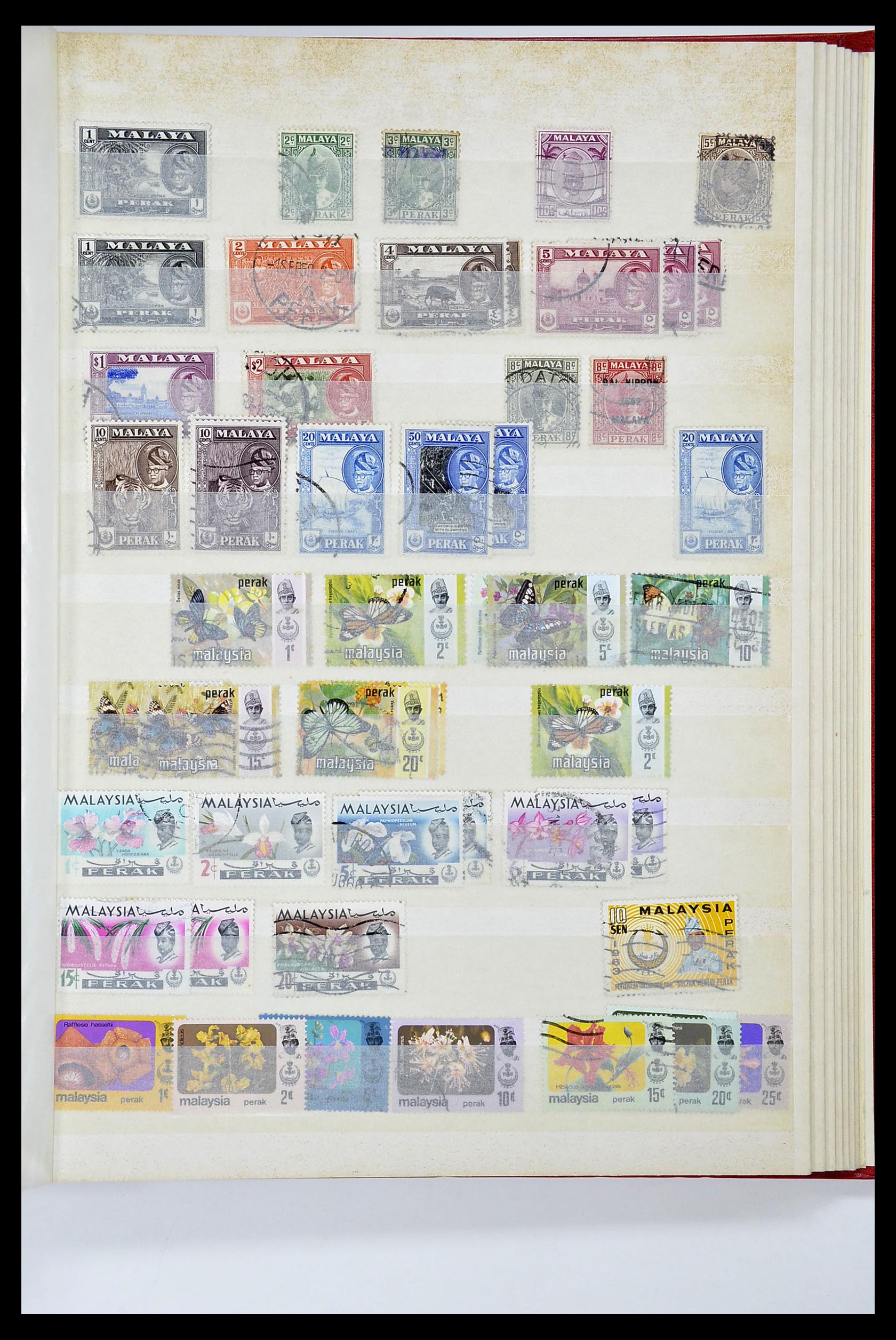 34514 038 - Postzegelverzameling 34514 Maleisië en Singapore 1945-2008.
