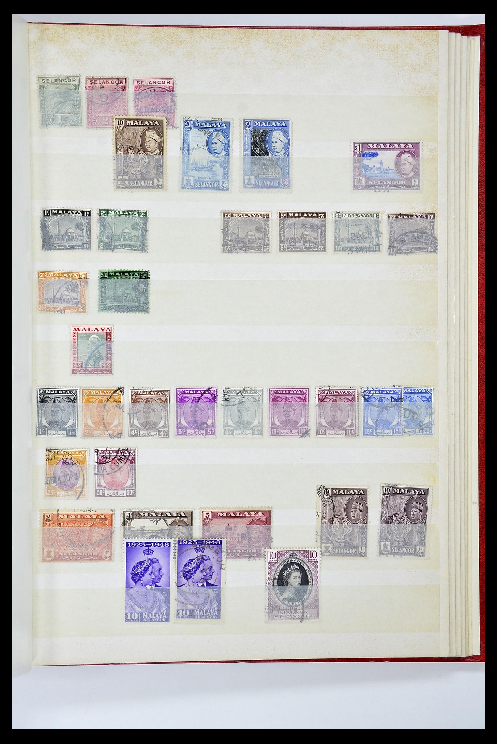 34514 041 - Postzegelverzameling 34514 Maleisië en Singapore 1945-2008.