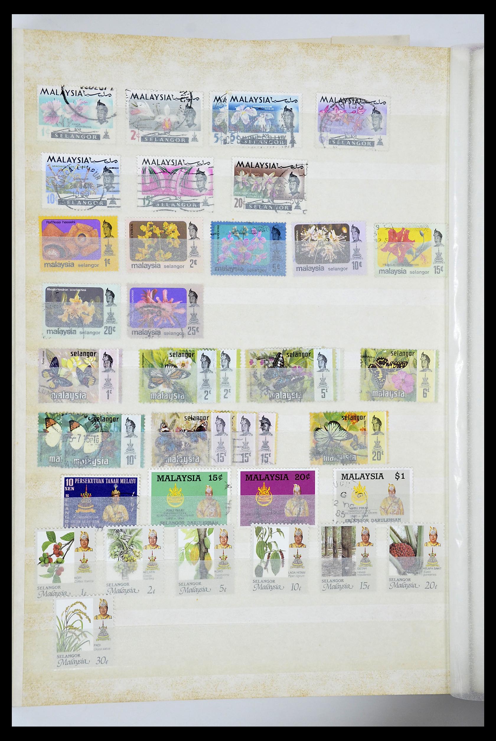 34514 042 - Postzegelverzameling 34514 Maleisië en Singapore 1945-2008.