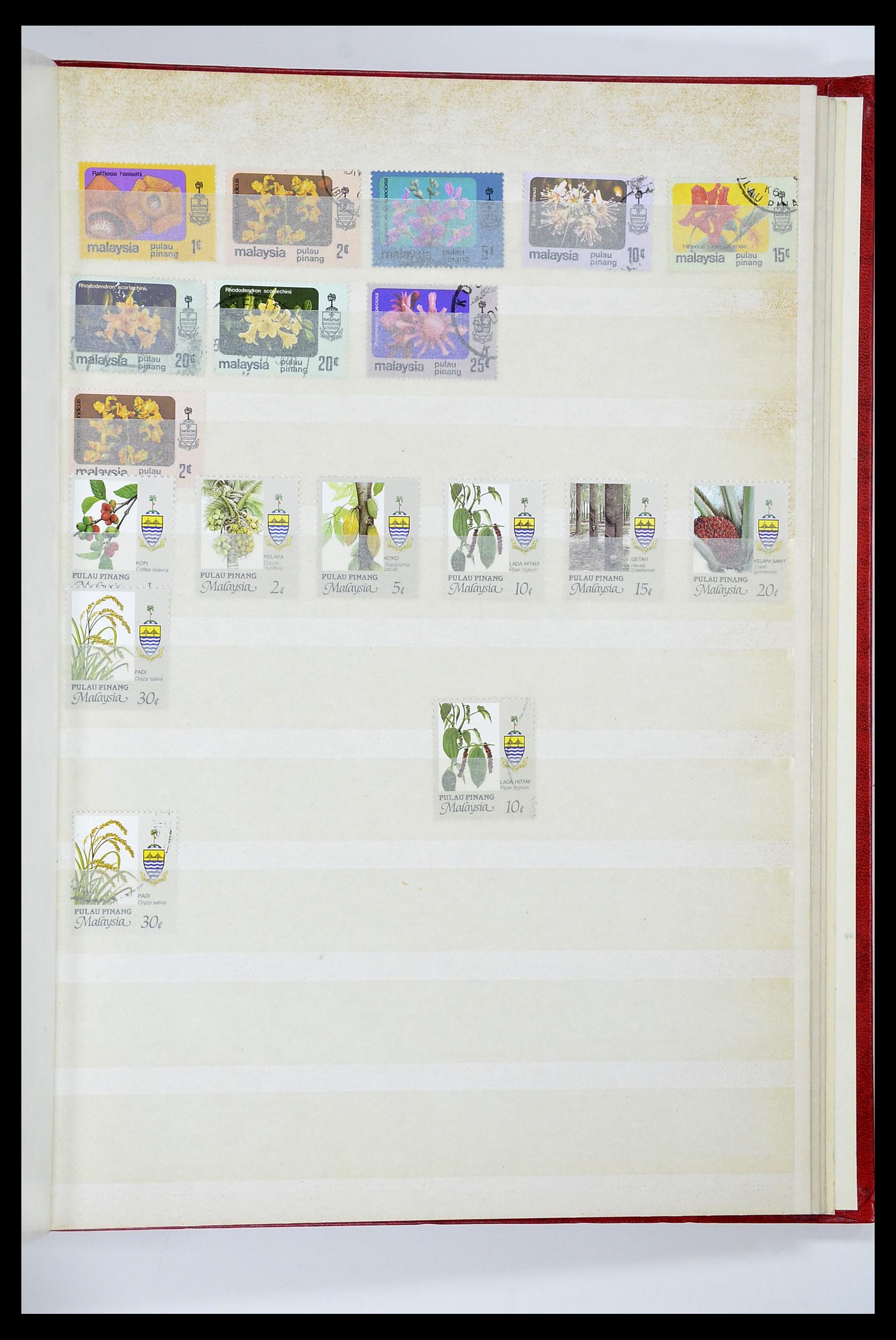 34514 044 - Postzegelverzameling 34514 Maleisië en Singapore 1945-2008.