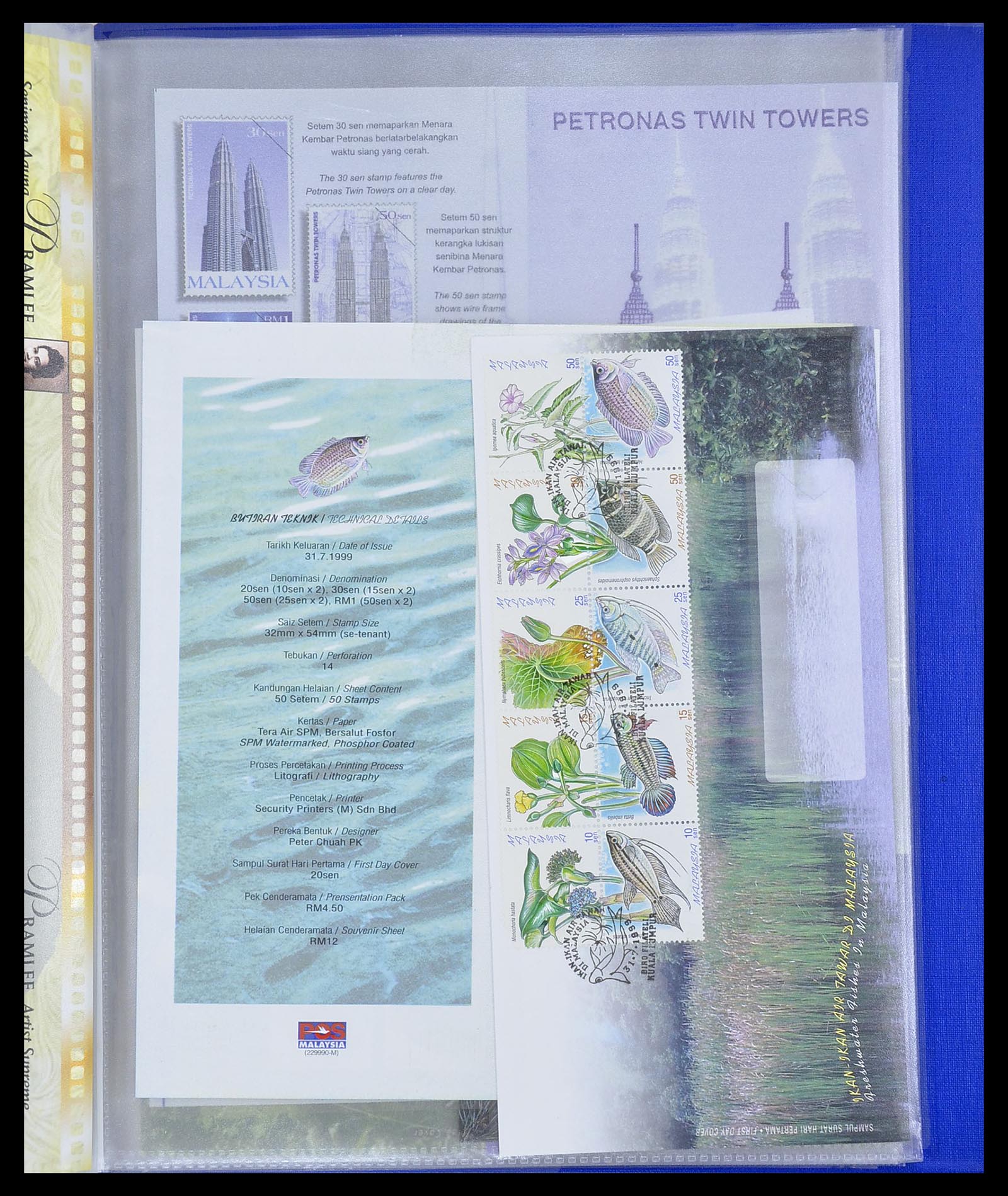 34514 125 - Postzegelverzameling 34514 Maleisië en Singapore 1945-2008.